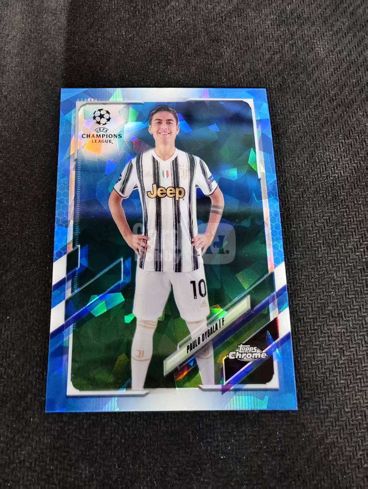 【可合并,不累计】2021 Topps Chrome Paulo Dybala TC 欧冠 蓝宝石 蓝碎冰 尤文图斯 迪巴拉 #47 不保卡品 介意勿拍