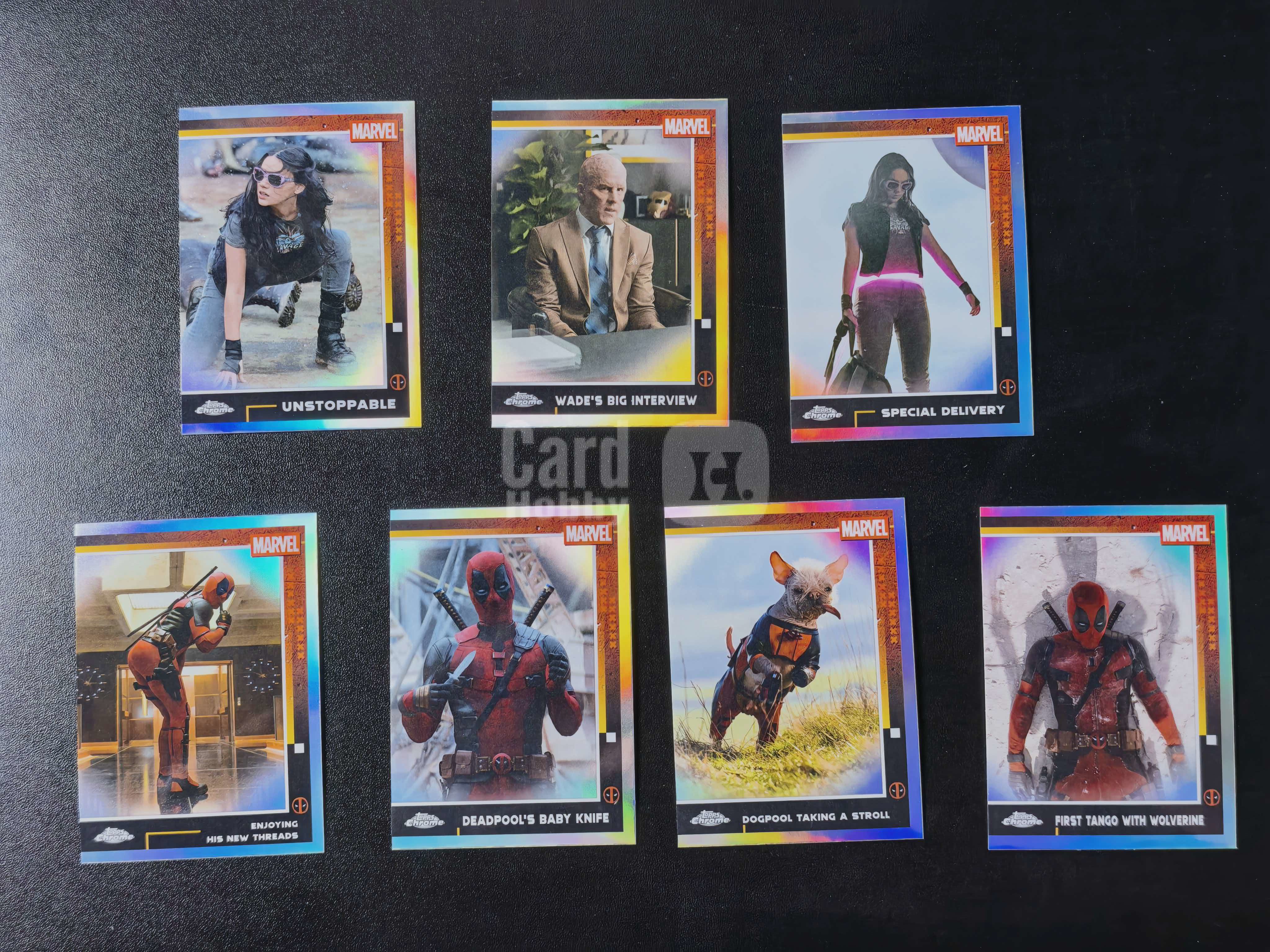 2025 Topps Chrome Marvel Deadpool 漫威 死侍与金刚狼 银折 7张打包出 卡品如图 拍前看描述 只合并当天 不累计