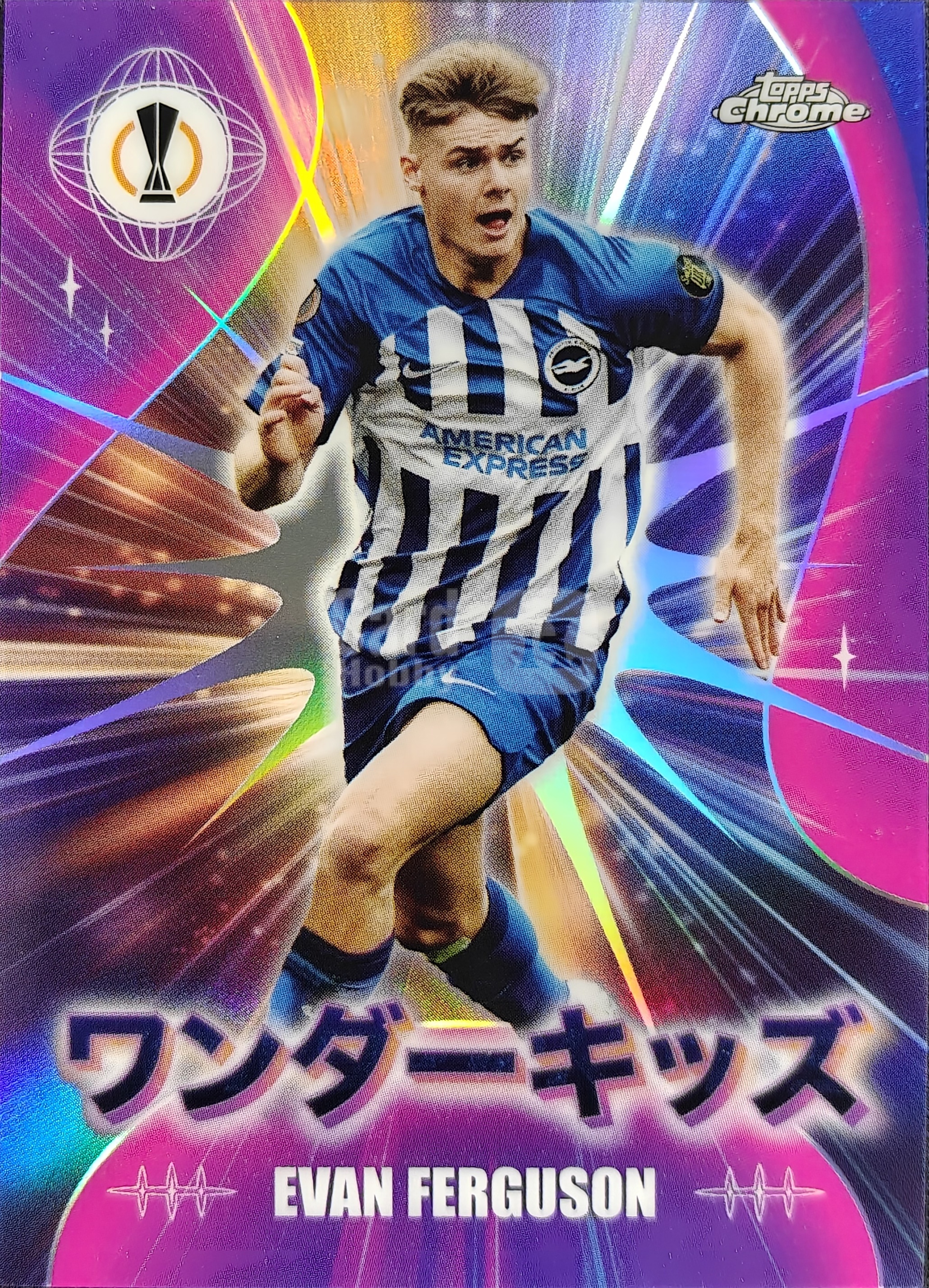 【k代拍】2024 Topps Chrome Evan Ferguson 欧战 布莱顿 埃文 弗格森 神奇小妖特卡