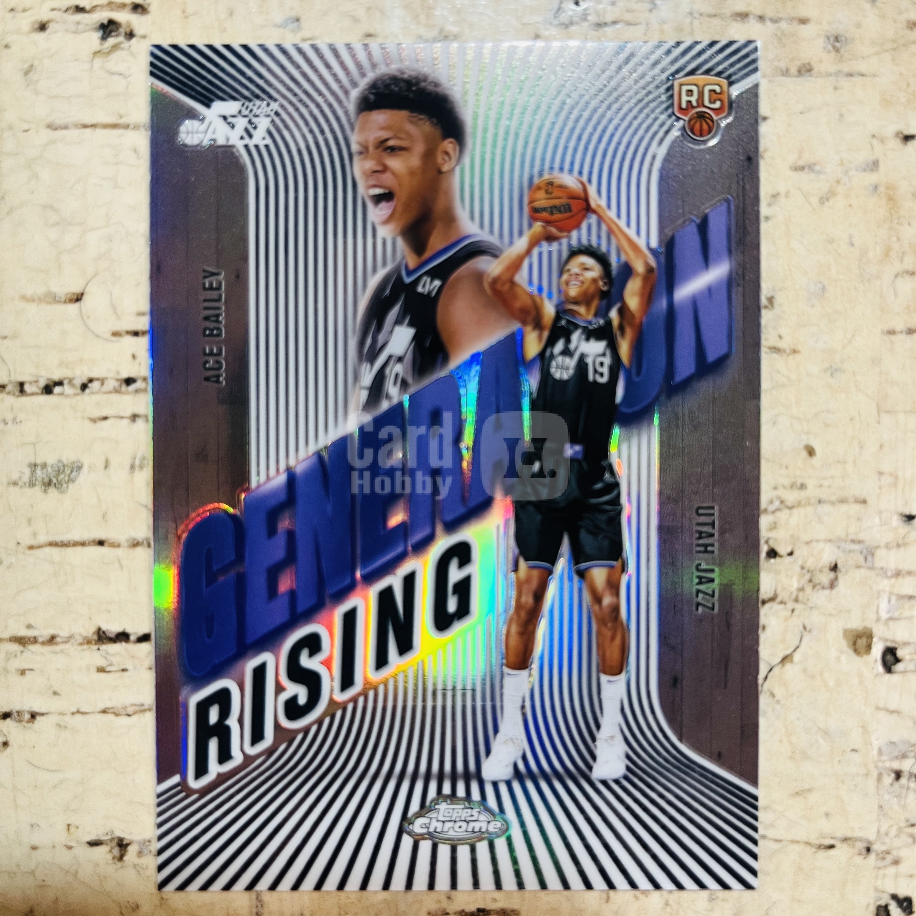 2025-26 Topps Chrome ACE Bailey RC 新秀 爵士 艾斯 贝利 正银折 银折射 generation rising 新生代 特卡【小卡迷拍卖 可累积半年】