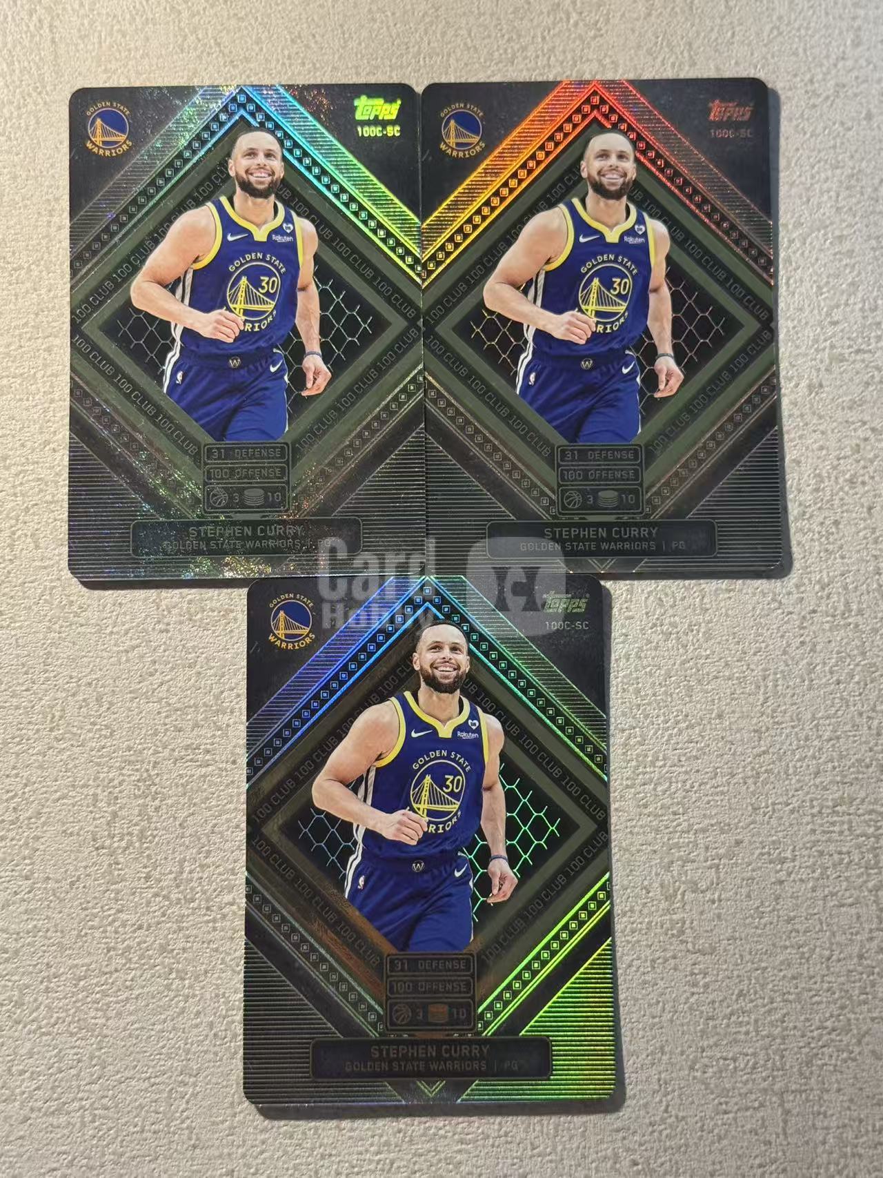 2025 Topps Match Attax Stephen Curry 游戏版 勇士 斯蒂芬 库里 特卡 sp 3张打包 经典选图 收藏必备