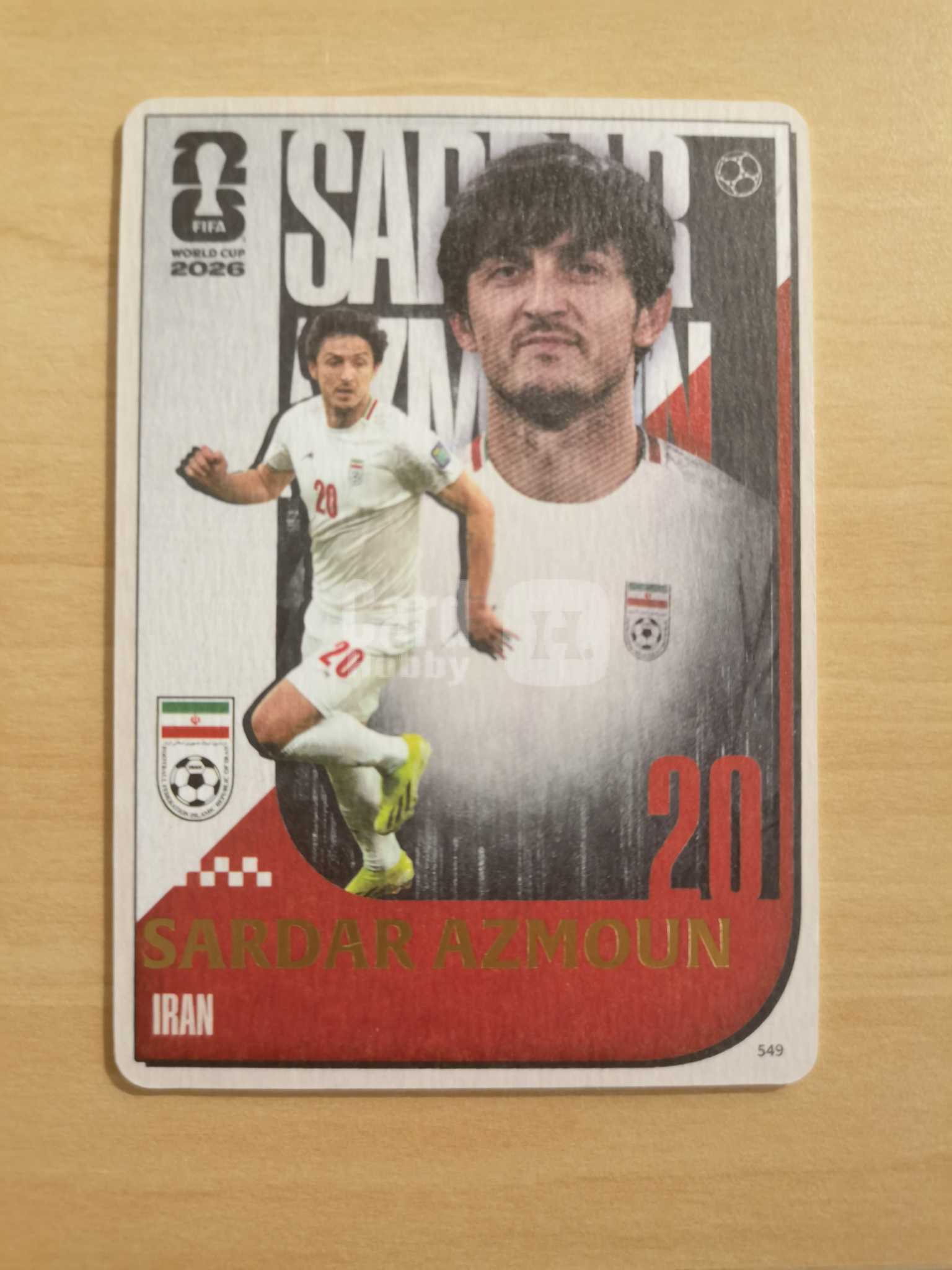 2026 Panini 世界杯 Sardar Azmoun 卡游 超凡版 伊朗 阿兹蒙 厚卡 画报卡 特卡