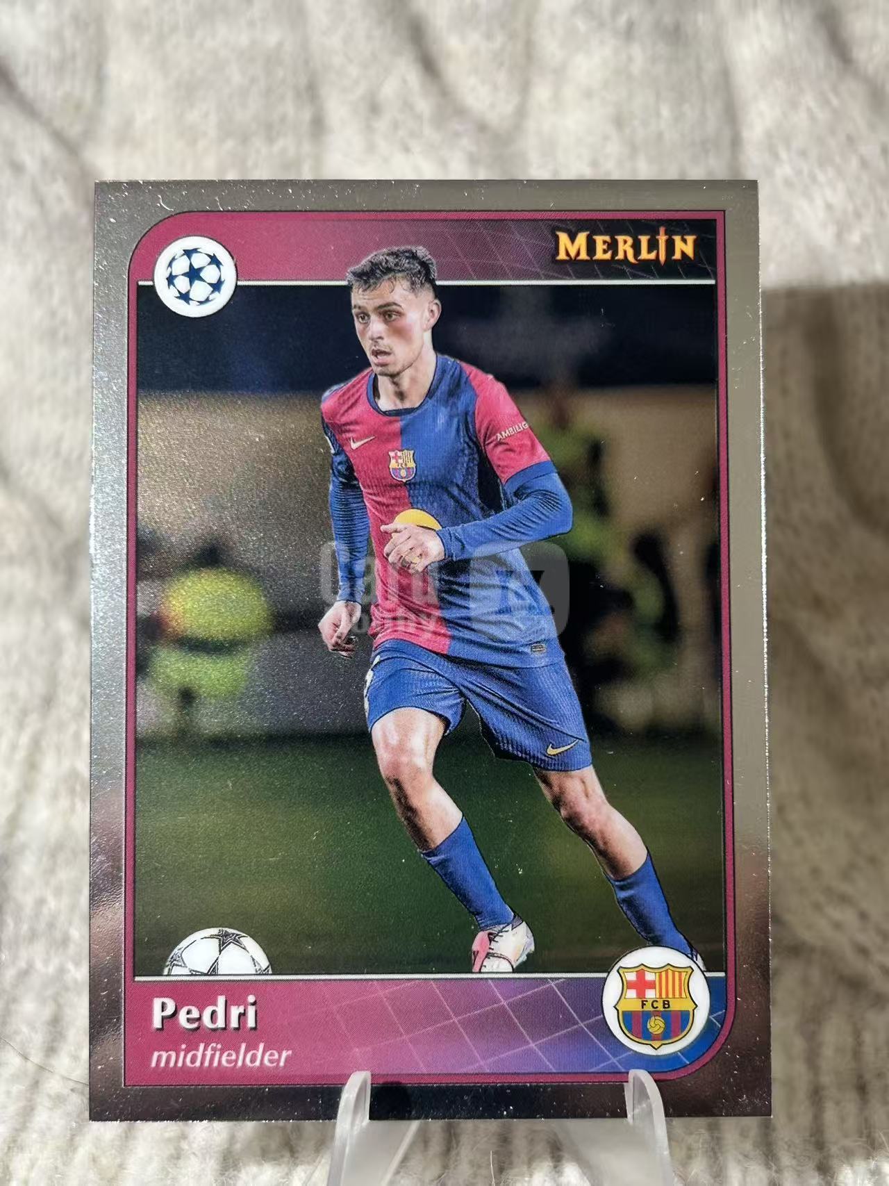 2024 Topps UEFA Champions League Pedri 佩德里 - 巴萨新生代中场西班牙国脚 盘带细腻跑位灵动 中场未来核心 凑套必备