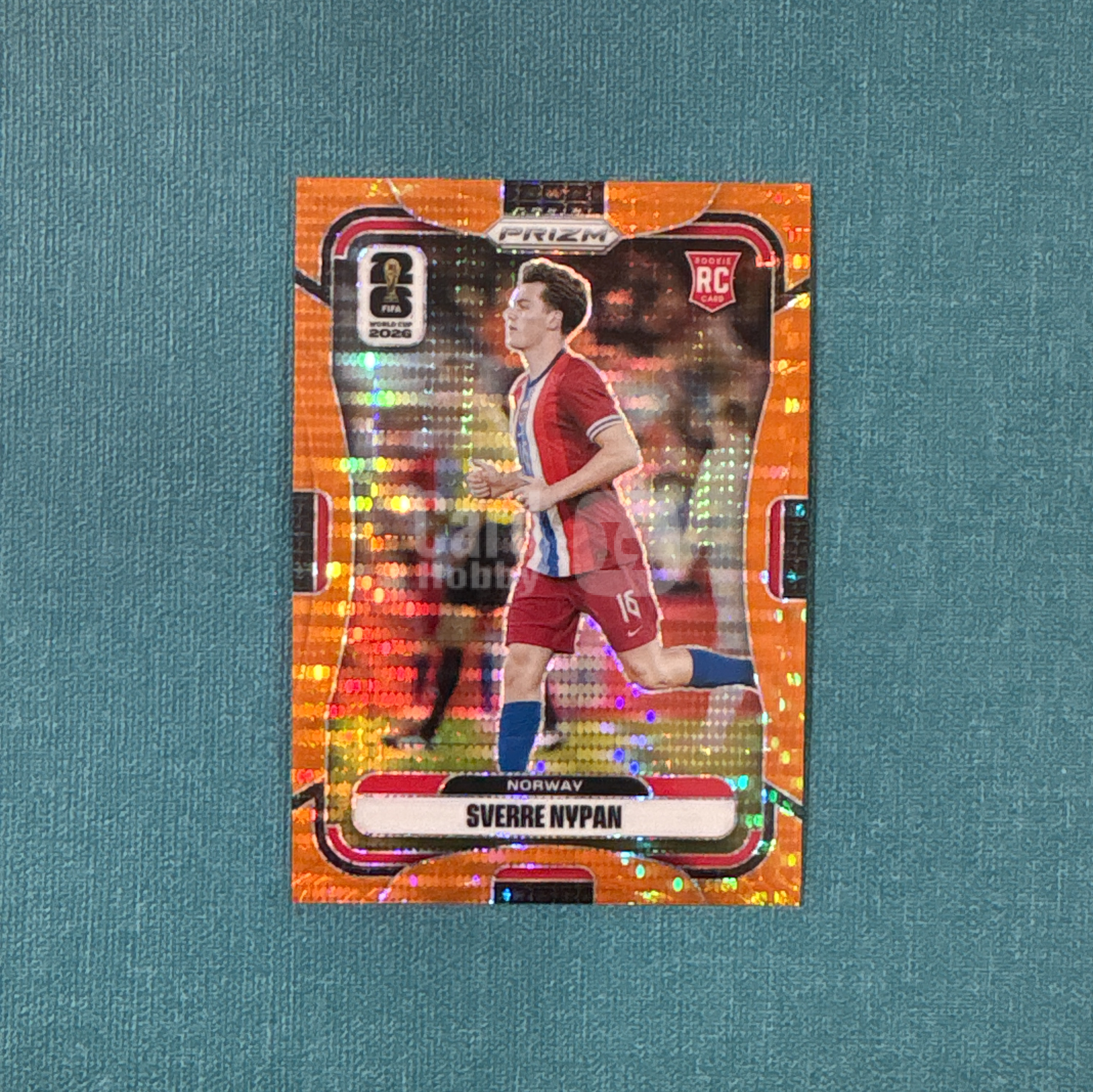 2026 Panini Prizm 世界杯PZ El Sverre Nypan 尼潘 43/99编 新秀 RC 橙脉冲折 挪威 曼城 卡品如图 YFX
