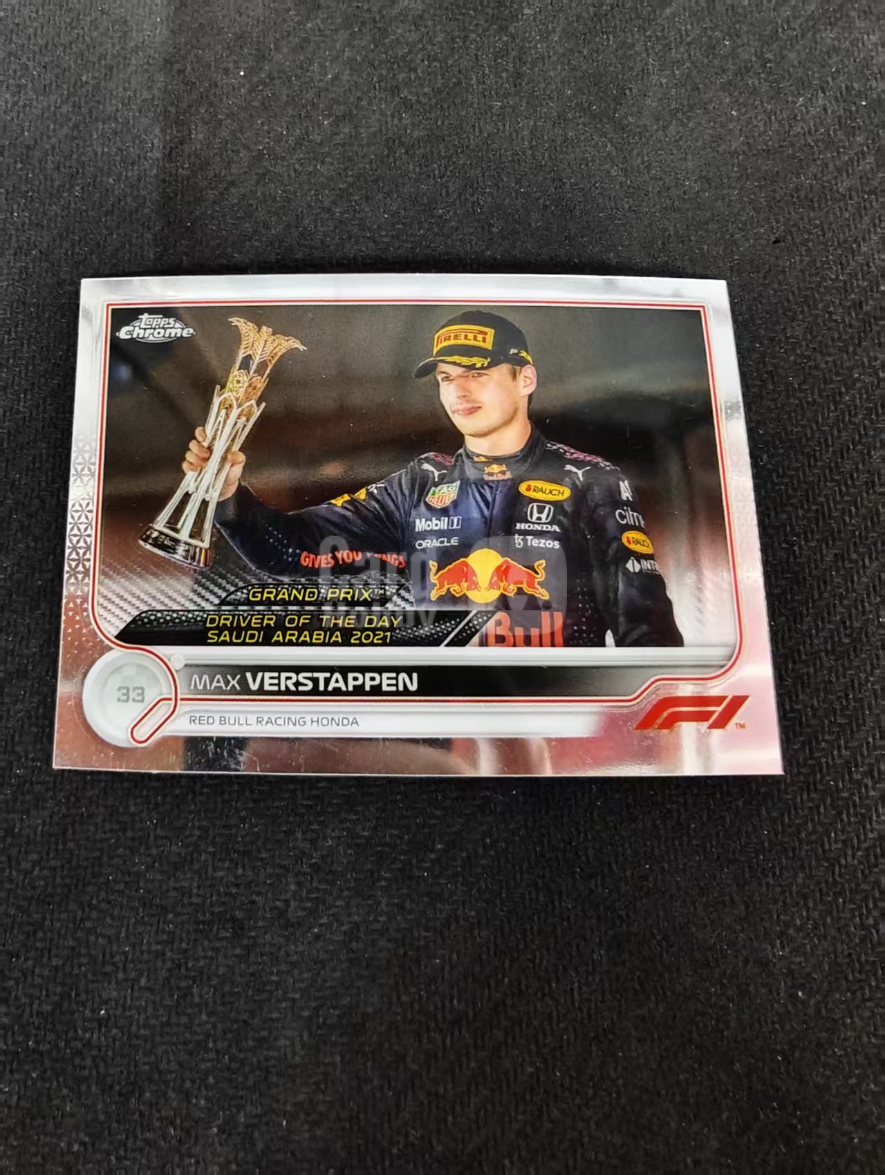 2022 Topps Chrome F1 Max Verstappen 维斯塔潘 红牛 划痕 边角瑕疵 #192