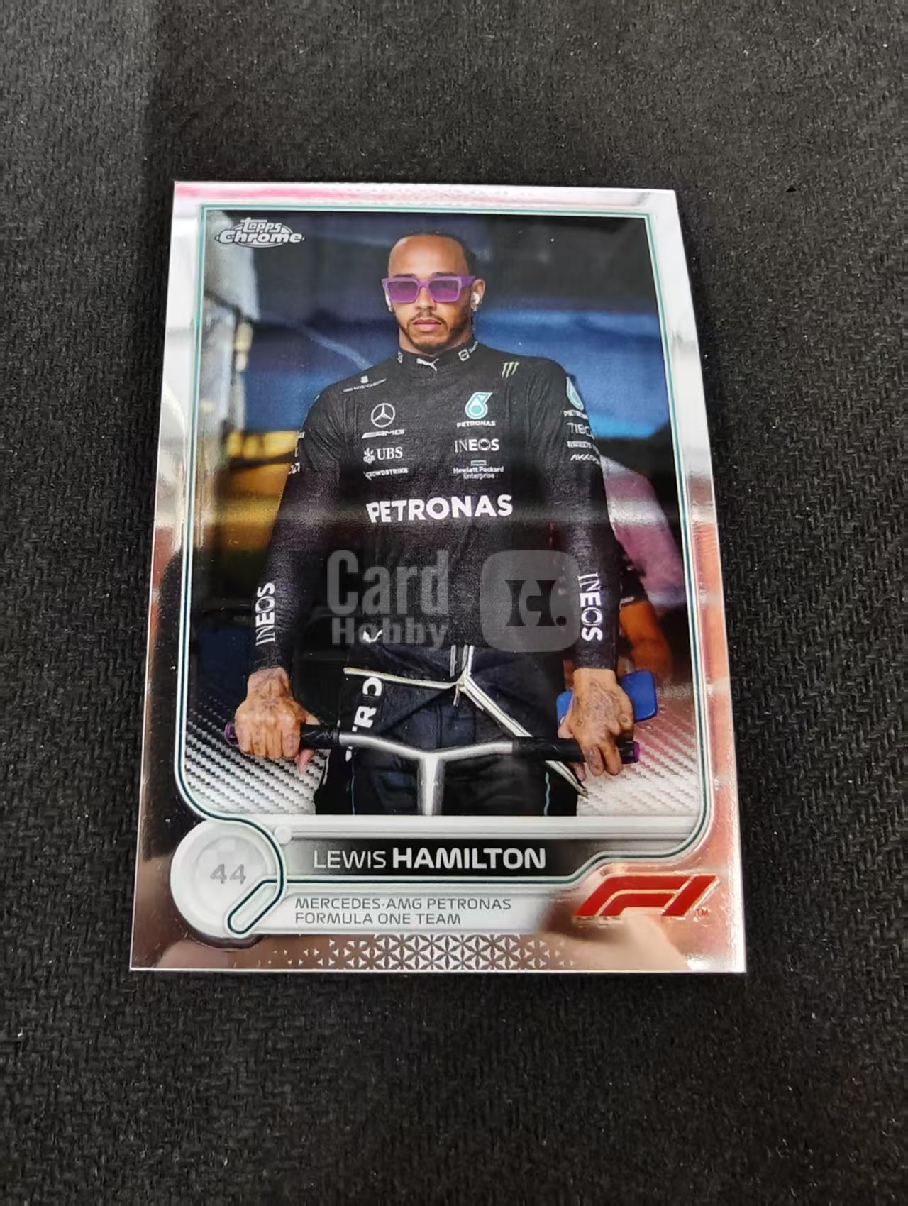 2022 Topps Chrome F1 Lewis Hamilton 刘易斯 汉密尔顿 AMG梅赛德斯奔驰 划痕 边角瑕疵 #8