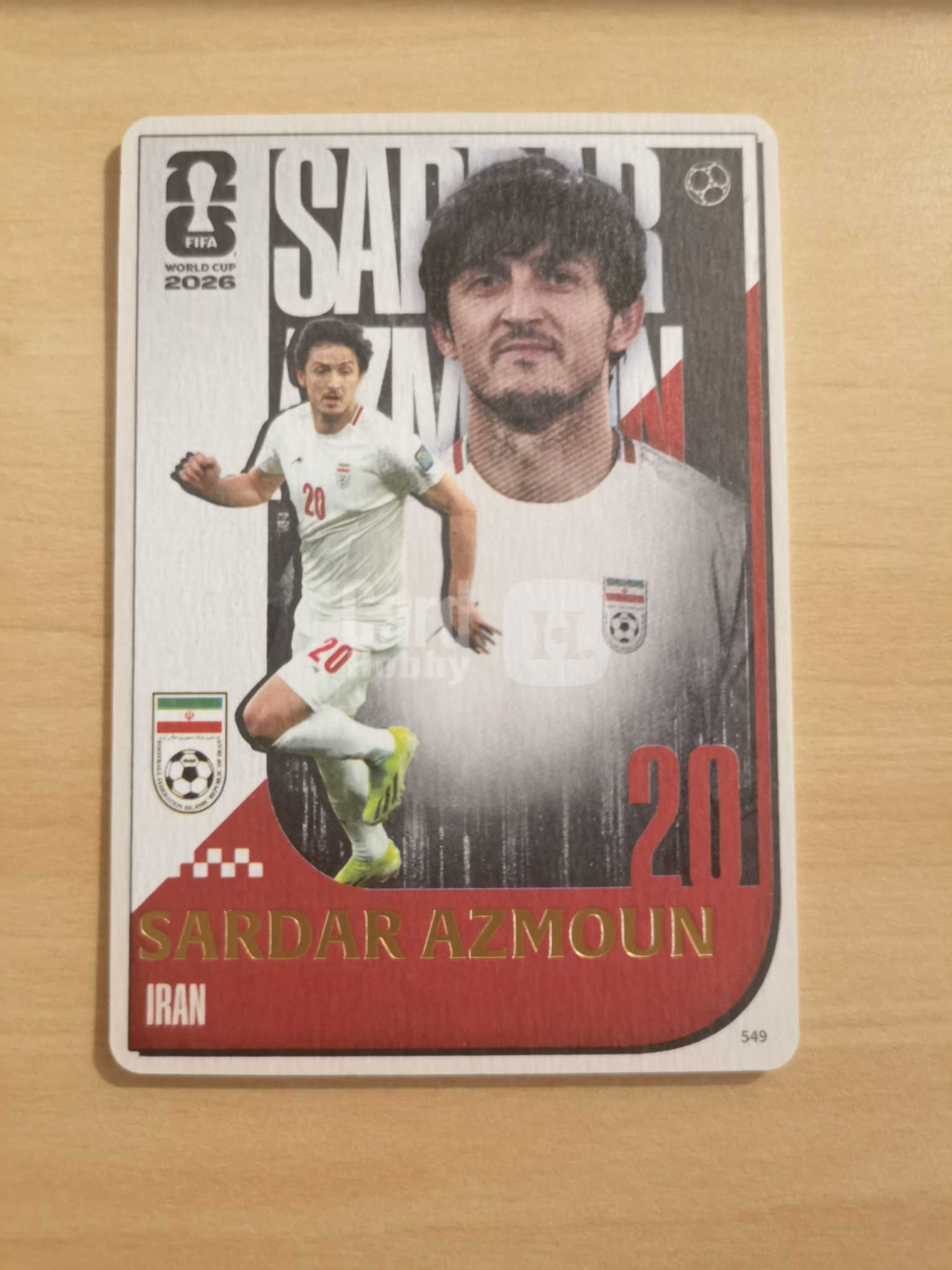 2026 Panini 世界杯 Sardar Azmoun 卡游 超凡版 伊朗 阿兹蒙 厚卡 画报卡 特卡