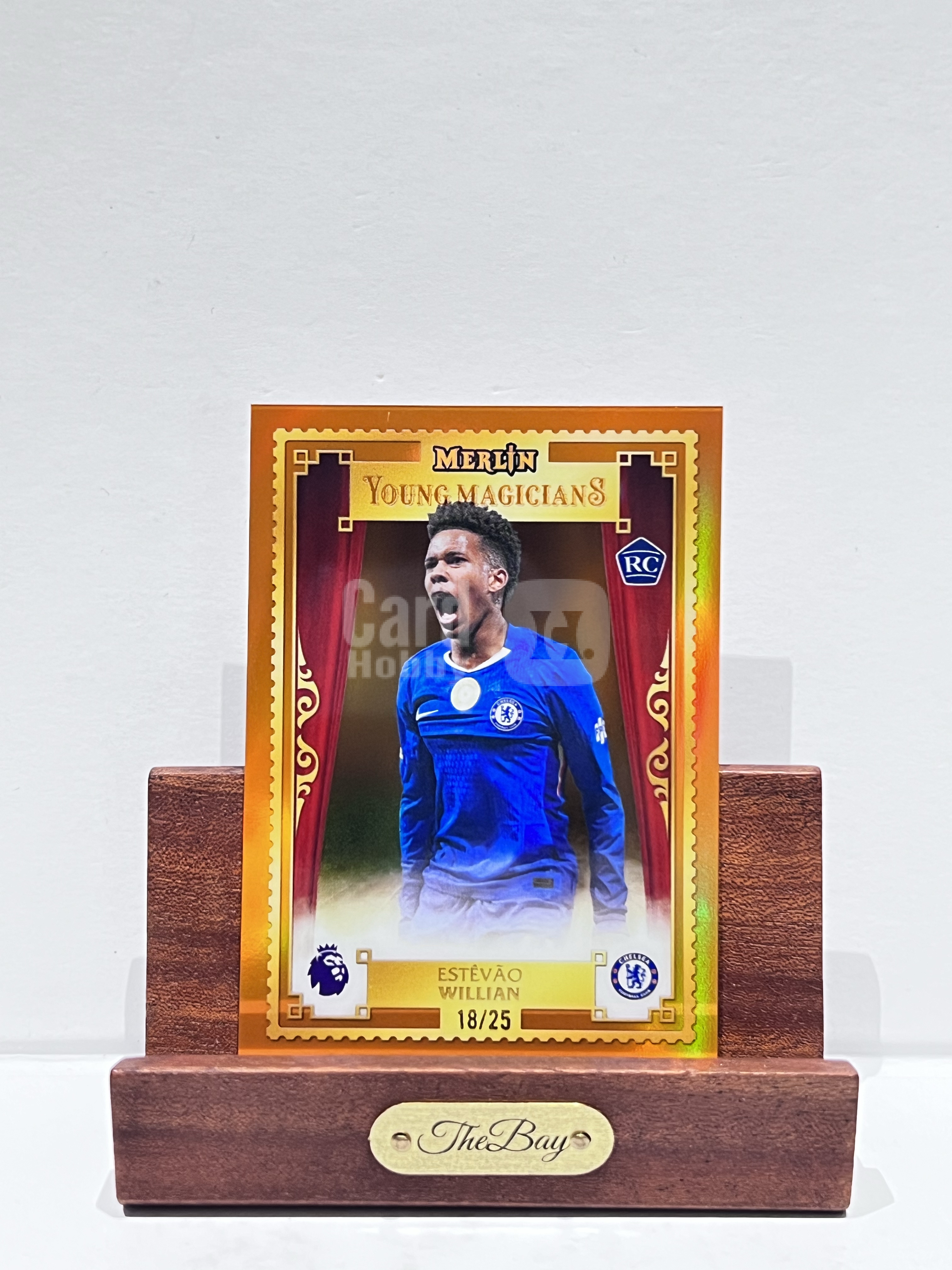 2025-26 Topps Merlin Chrome Estevao RC【湾区拍档代卖】元年 英超 梅林 埃斯特旺 /25编 橙折 Magicians 年轻魔术师 特卡 新秀 切尔西 巴西 卡品如图 Complexxx Q06
