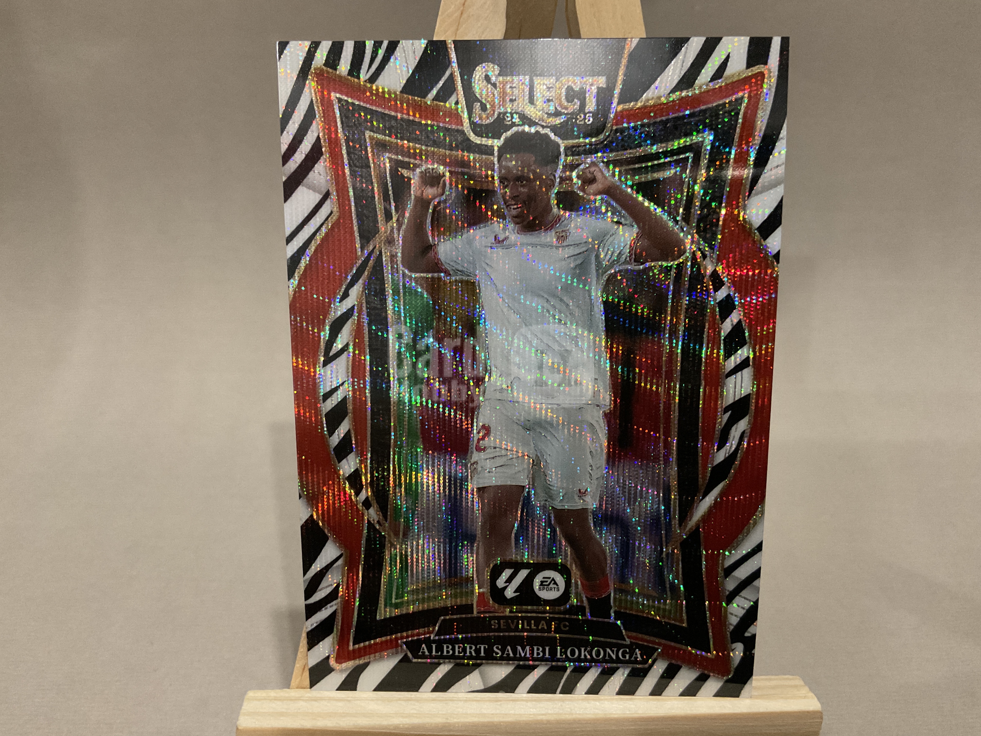 2024-25 Panini Select La Liga Albert Sambi Lokonga #28 大比例 西甲 洛孔加 折射 斑马折 塞维利亚 斑马