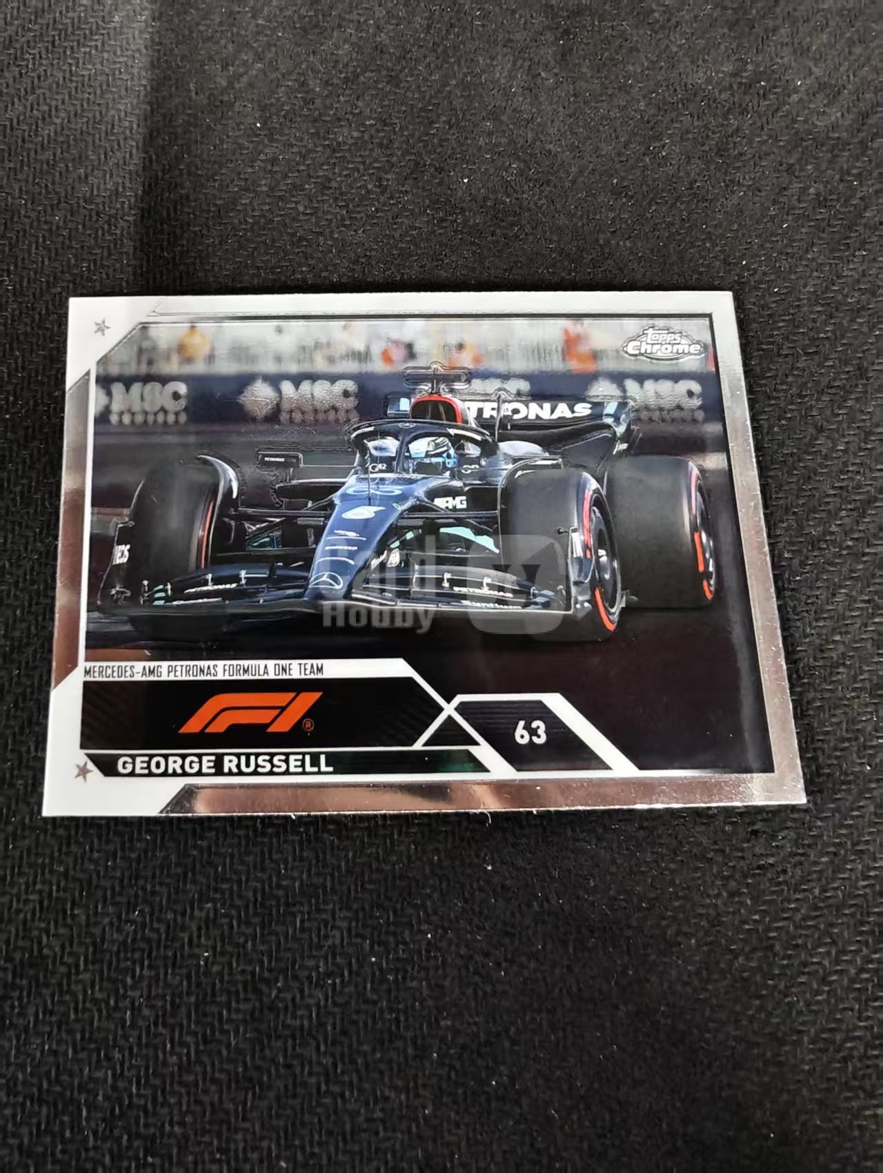 2023 Topps Chrome F1 George Russell 乔治 拉塞尔 梅赛德斯车队 划痕 边角瑕疵 #105