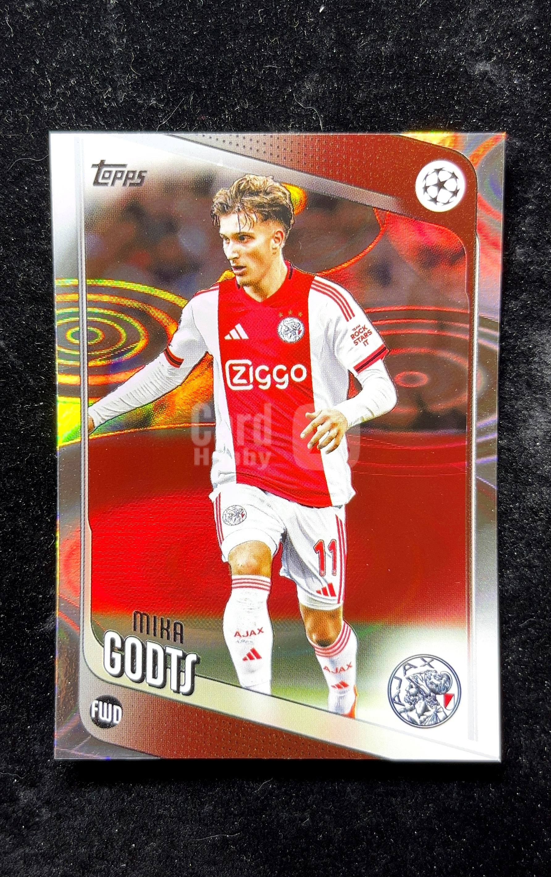 【小白1%代卖】2026 Topps FLUID Mika Godts 米卡·戈德茨 银圈圈折 折射 卡品如图 高价值 #161 AFC Ajax 阿贾克斯 0626