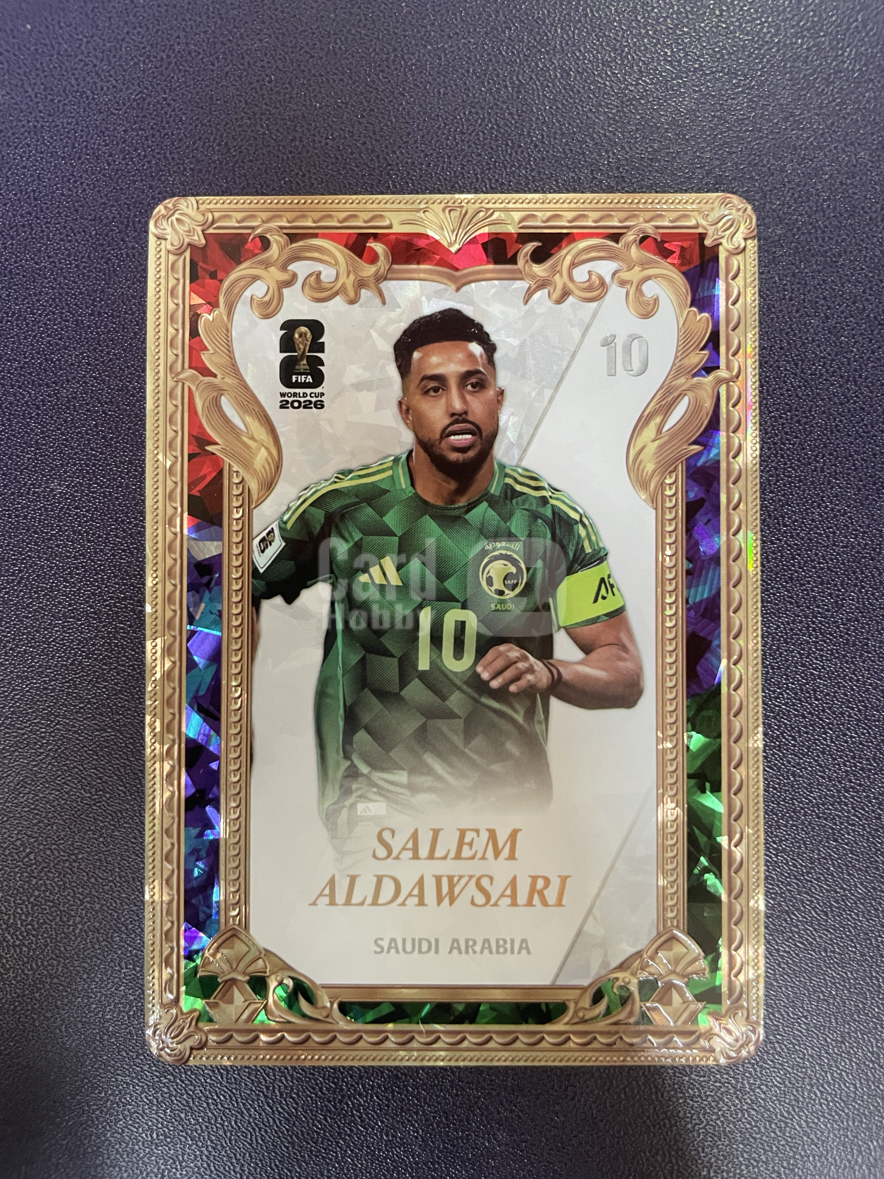 2026 Panini World Cup Prizm SALEM ALDAWSARI 卡游 帕尼尼 道萨里 沙特 铭金卡 特卡 薄卡 实卡精美 凑套必备 通行卡品细节如图 徐哥