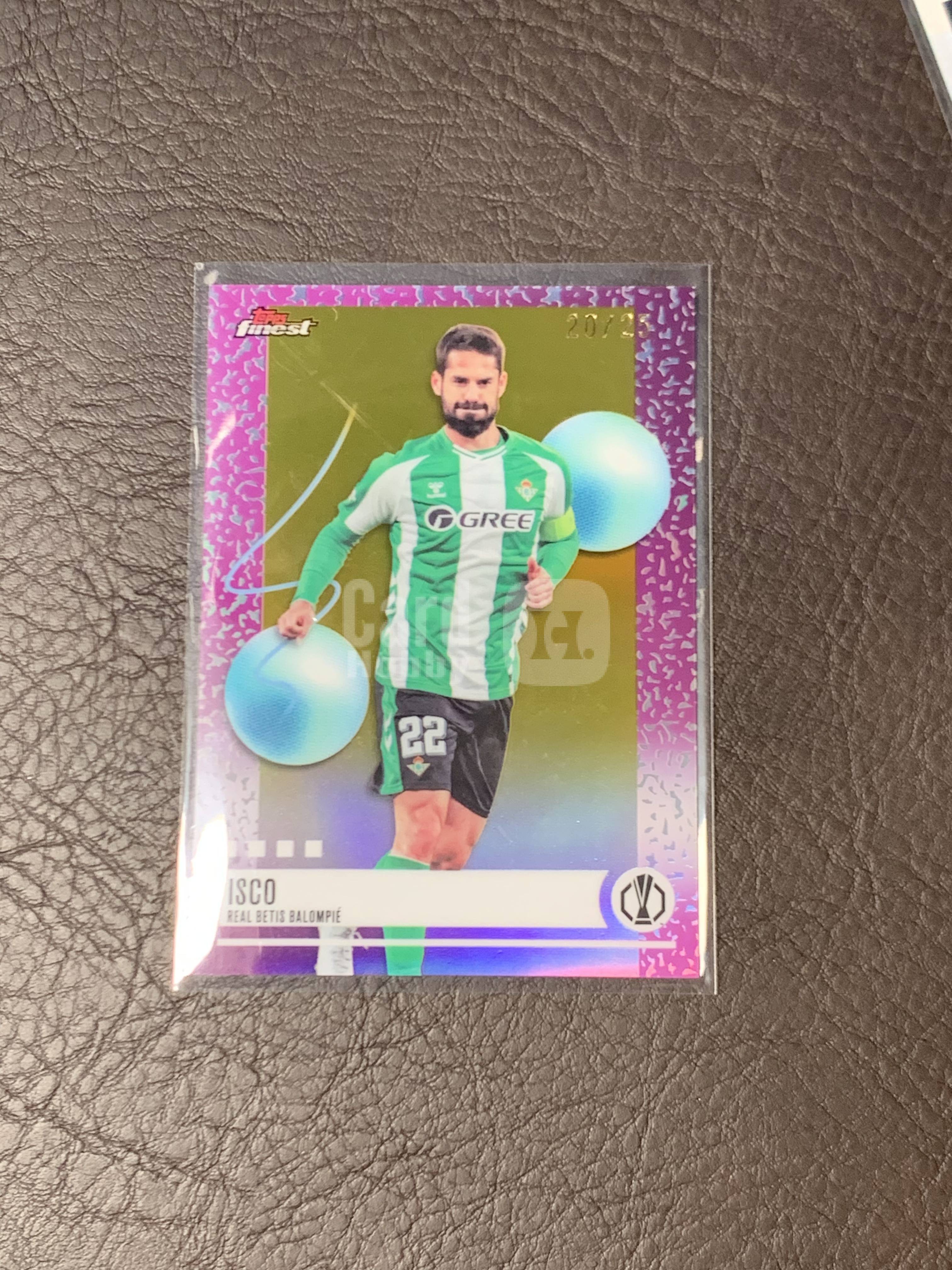 2026 Topps Finest Isco #304 欧冠 Base 伊斯科 皇家贝蒂斯 20/25编 金折 低编 稀有