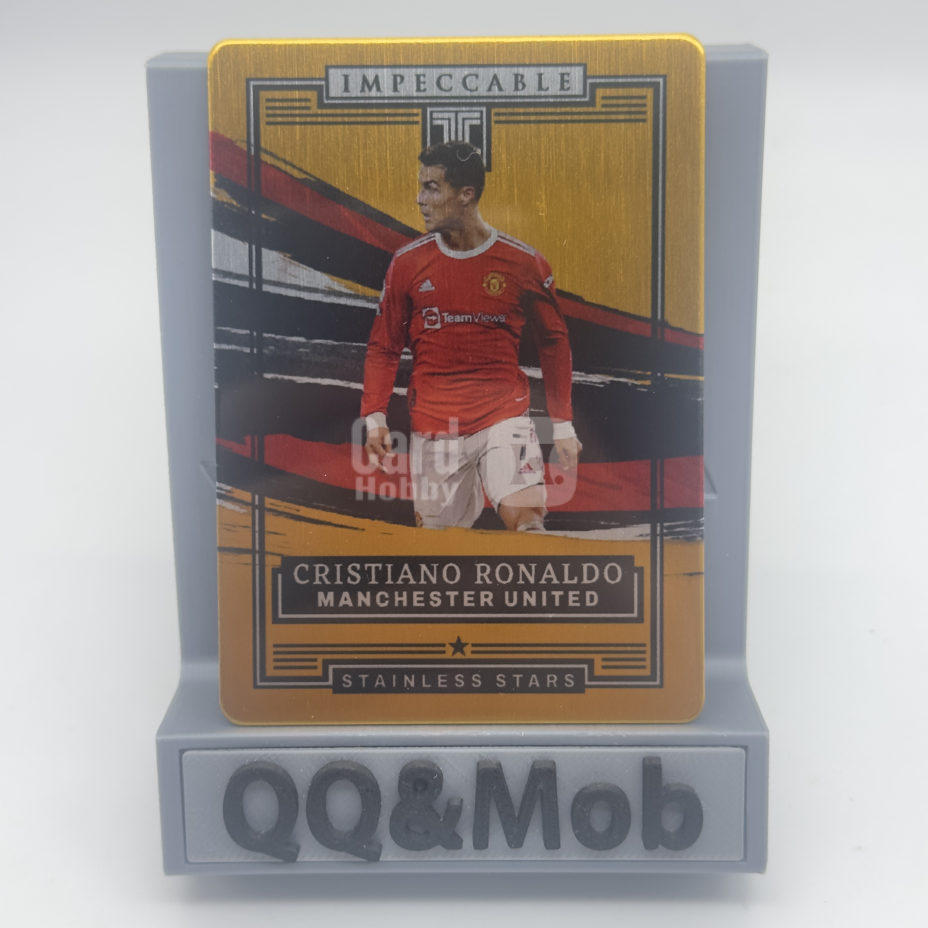 2021-22 Panini Impeccable Cristiano Ronaldo 英超 小真金 葡萄牙皇马曼联尤文 克里斯蒂亚诺 罗纳尔多 C罗 超低编 10/10编 铁板 金折 折射 微瑕如图