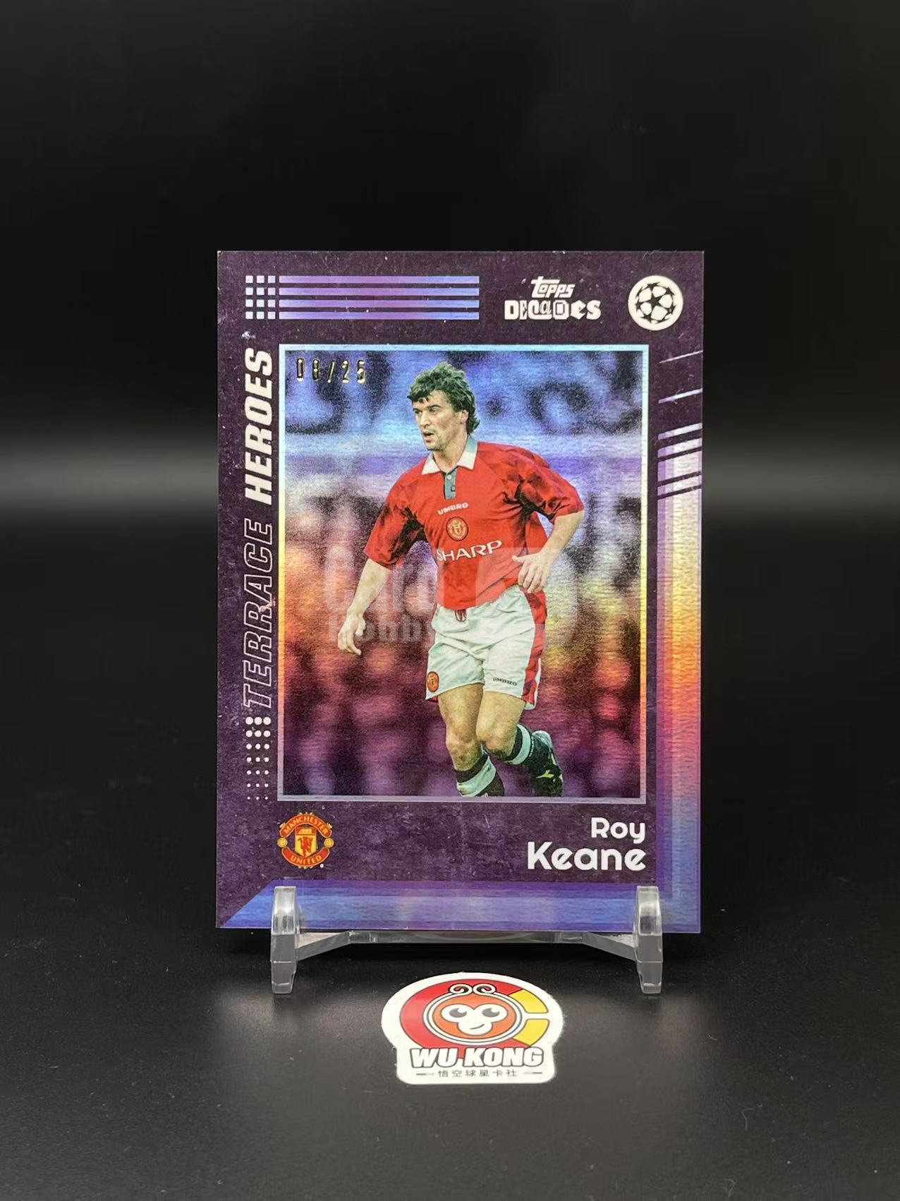 2024 Topps Decades Roy Keane 英超90时代 时代盒 基恩 /25编 紫折 曼联 队长 瑕疵如图 实卡精美 值得收藏 投资必备【悟空拍卖】wd