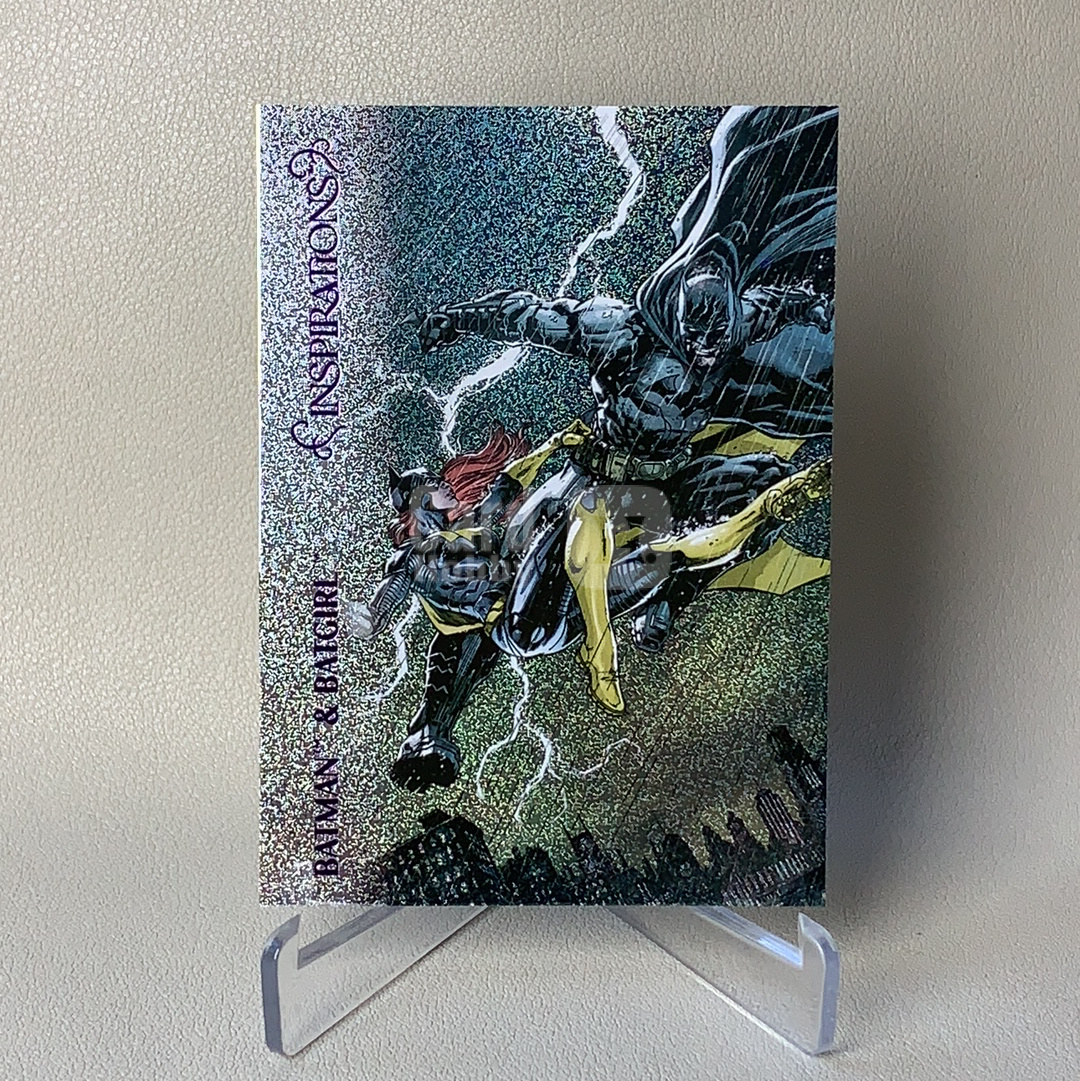 2026 Upper Deck Marvel (MCU) Inspirations The World of DC BATMAN & BATGIRL 343/499编 紫锡箔折 折射 品相如图 图总