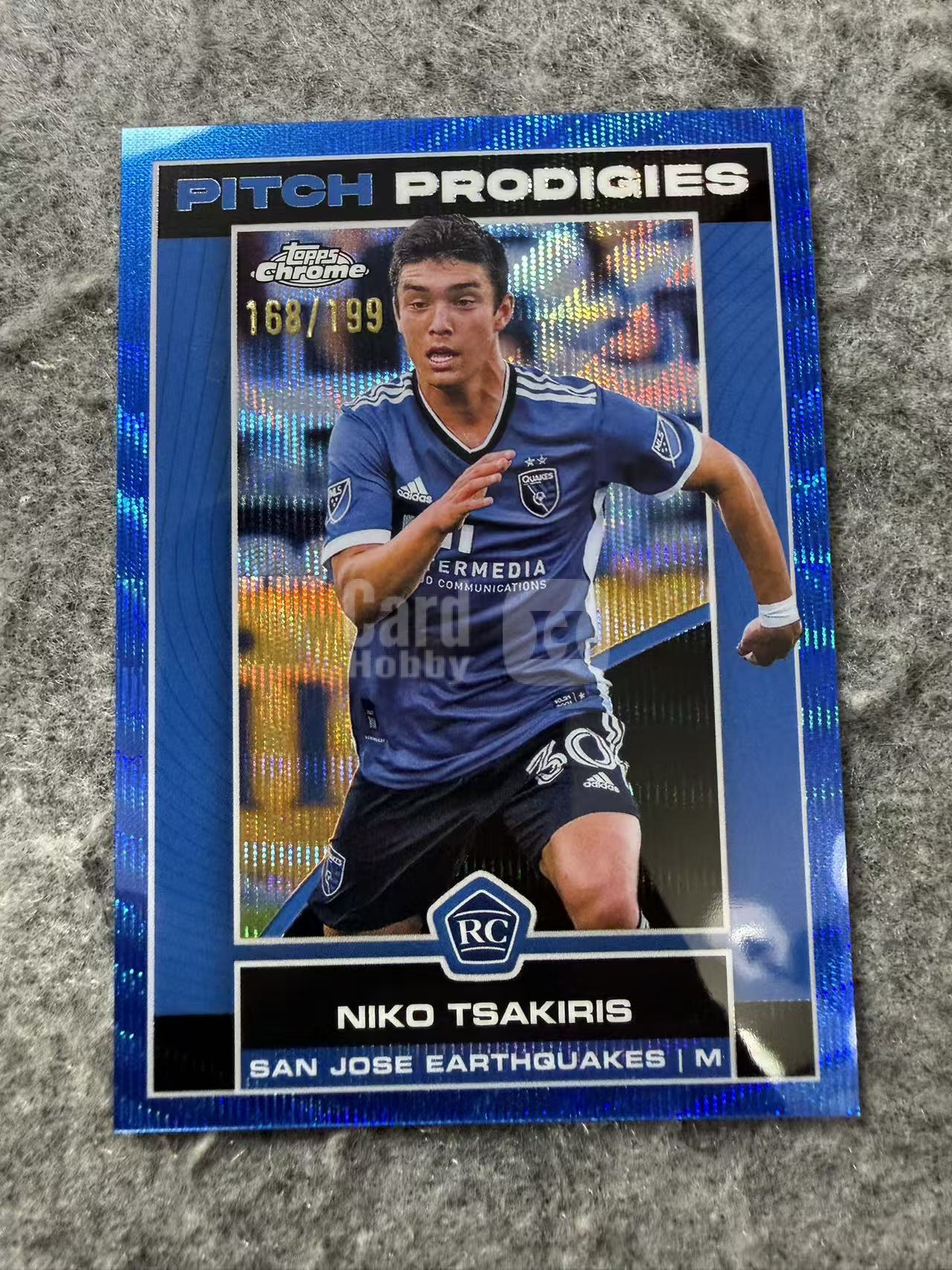 2023-24 Topps Chrome Niko Tsakiris RC 美职联 MLS 圣何塞地震 尼科 察基里斯 199编 折射 球星卡