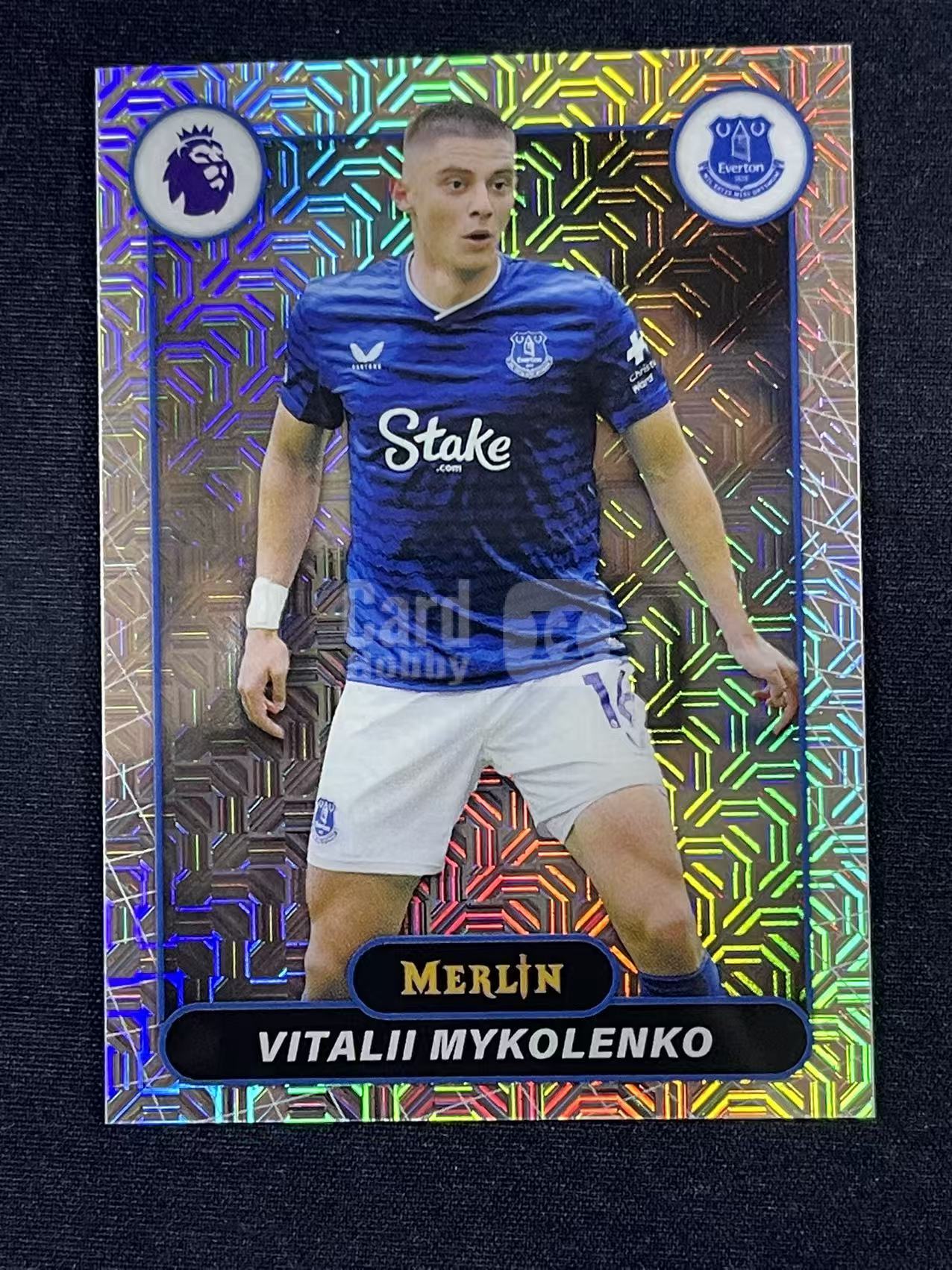 2026 Topps Premier Merlin Vitalii Mykolenko #90 英超梅林 米科连科 Ever埃弗顿   Mojo折base 卡品如图