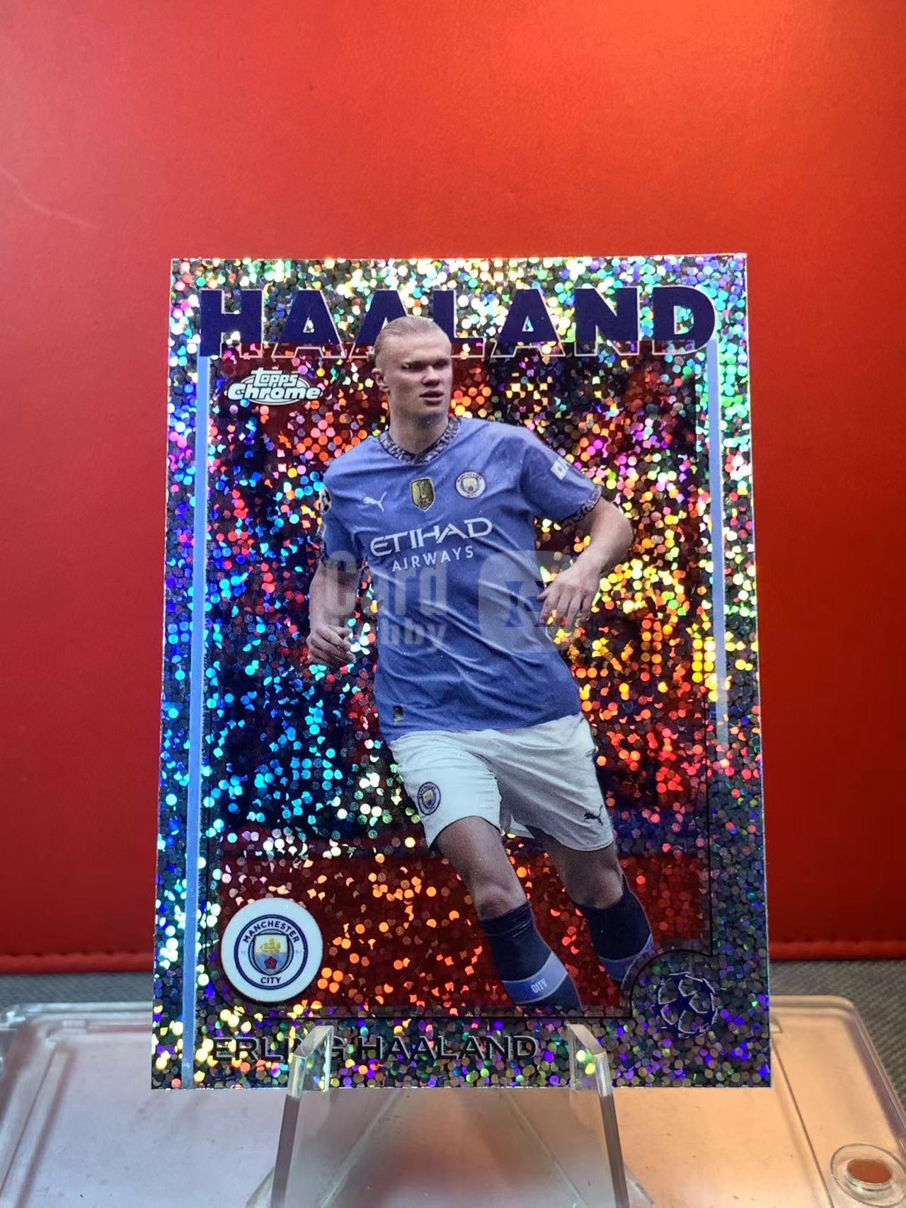 (詹叔代拍)2026 Topps Chrome Erling Haaland 欧冠 曼城 挪威 英超 埃尔林 哈兰德 魔人布欧 碎花折 折射 顺丰寄付 泰山