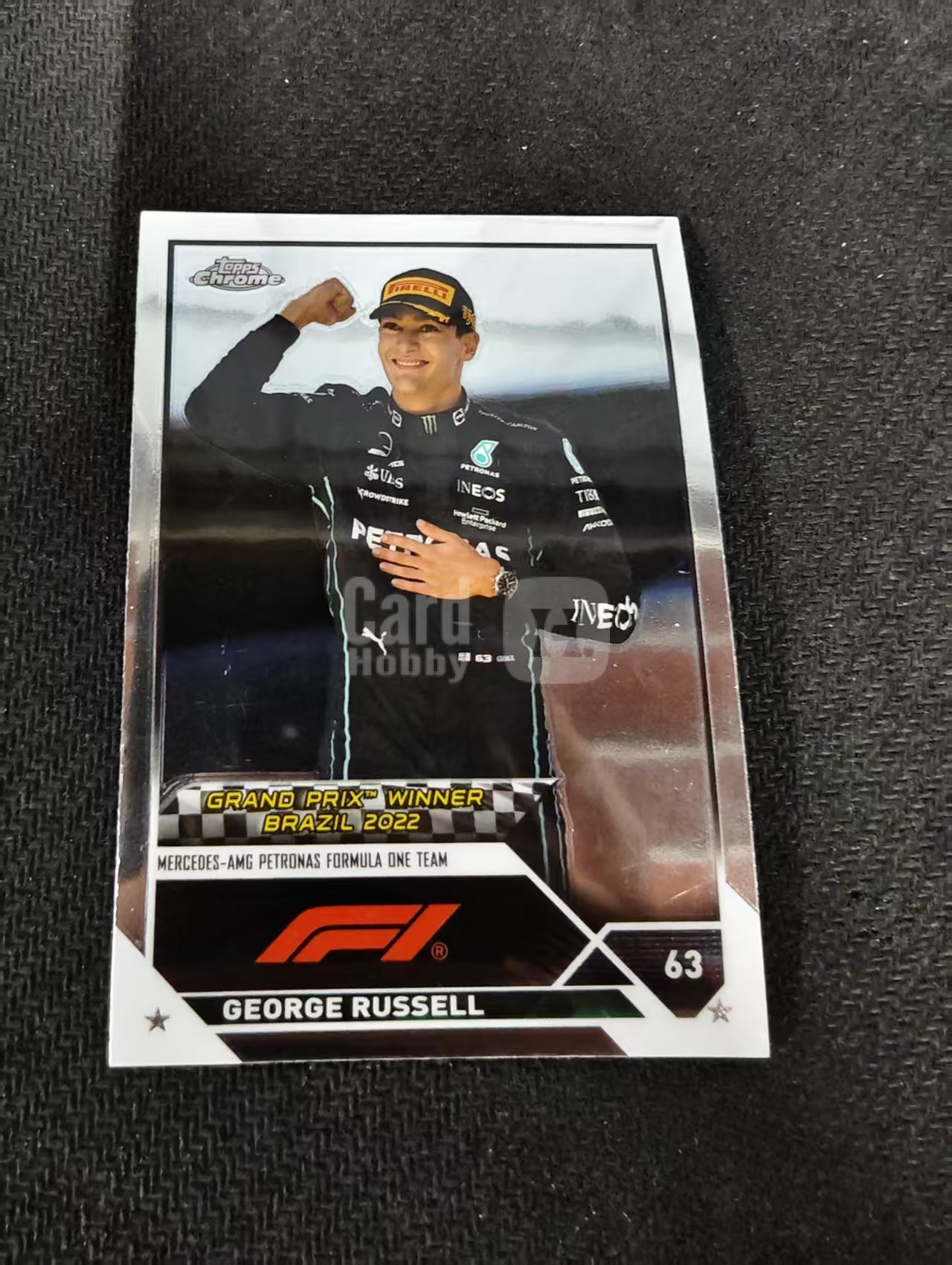 2023 Topps Chrome F1 George Russell 乔治 拉塞尔 梅赛德斯车队 划痕 边角瑕疵 #164