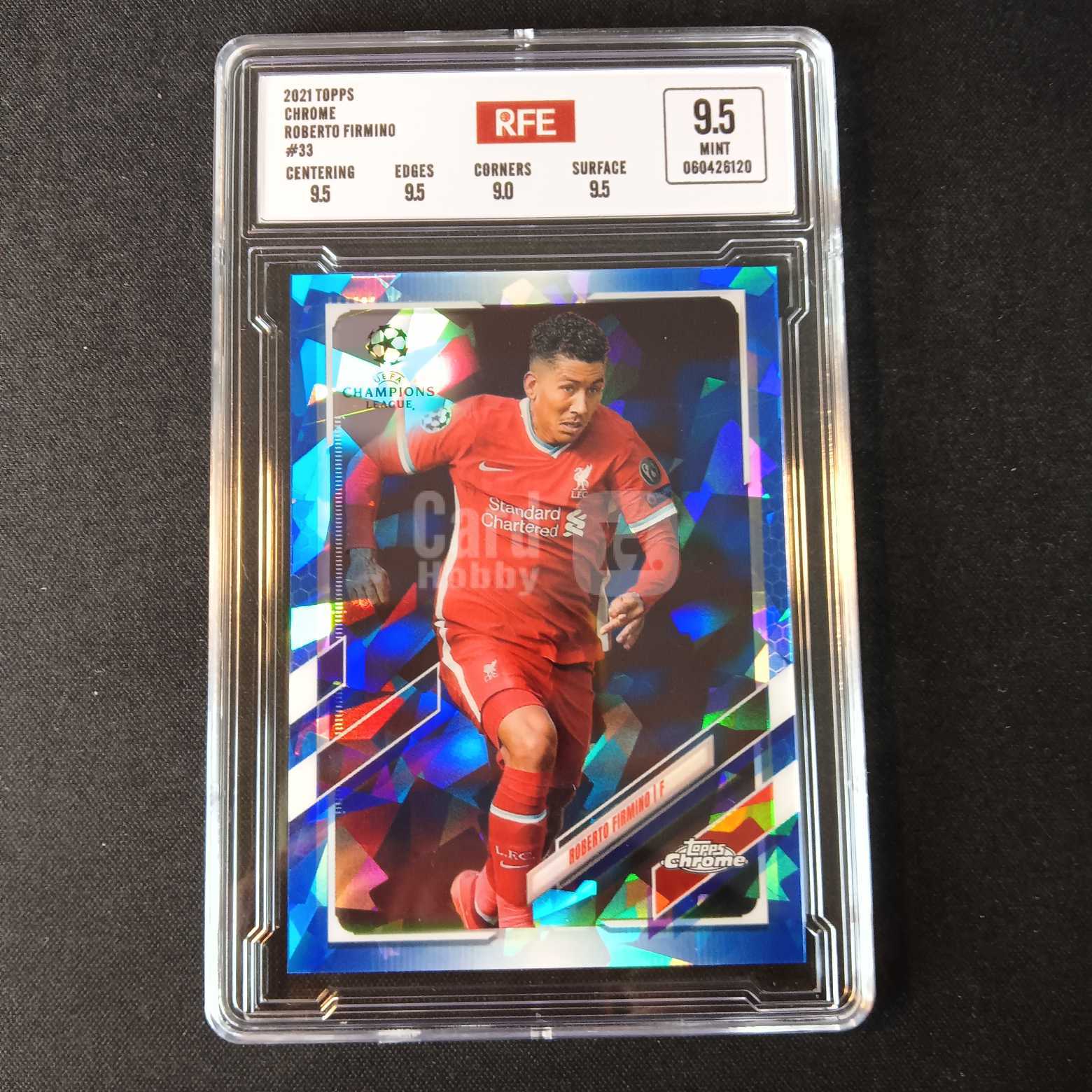 2021 Topps Chrome 菲尔米诺 评级卡 利物浦 折射 实卡精美稀有 品质保障 投资收藏必备 保值回购 详情见说明 【蓝色星球】