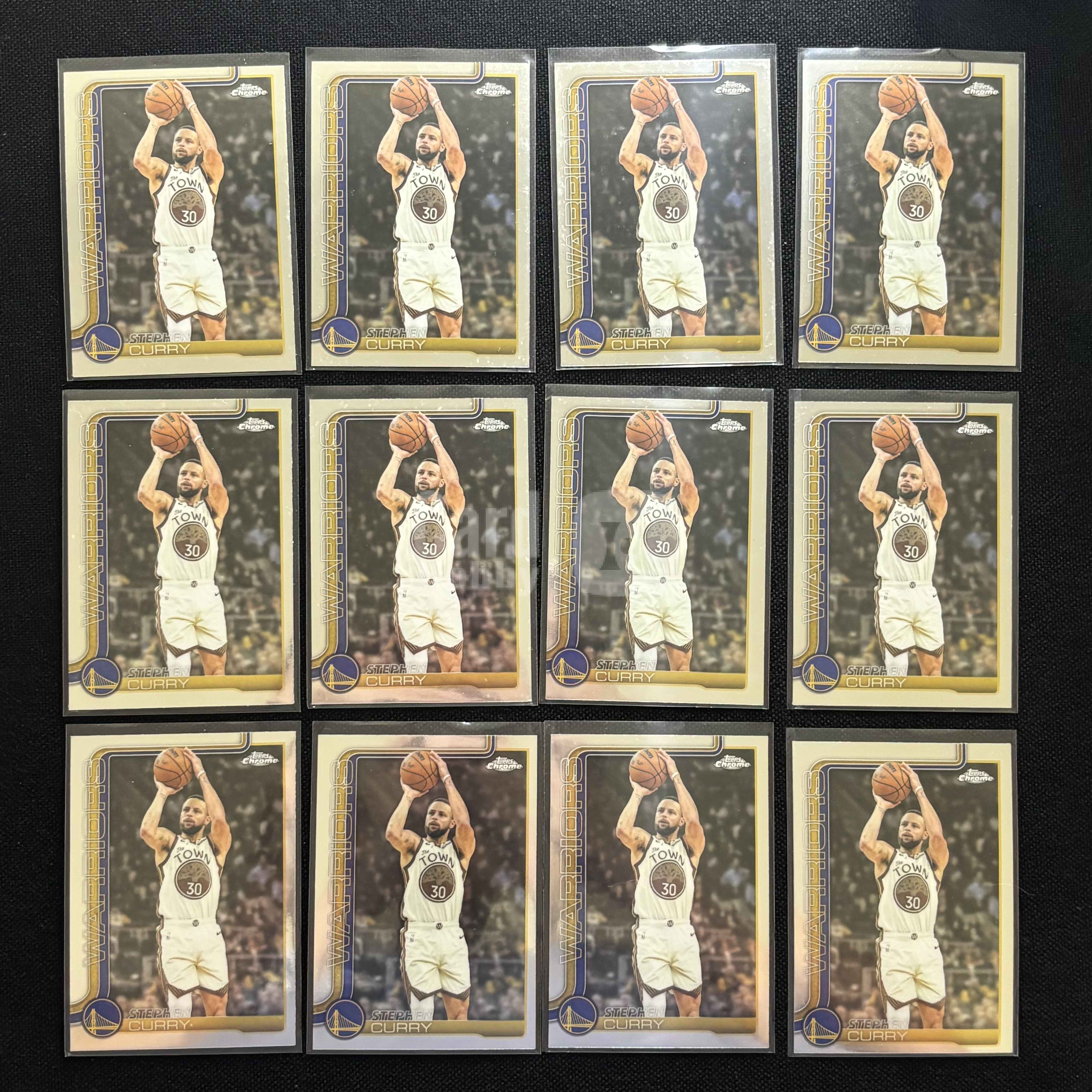 2025-26 Topps Chrome Stephen Curry 斯蒂芬库里 Base Lot*12张打包 TCU 勇士 卡品通行【小涛代卖】#冠希