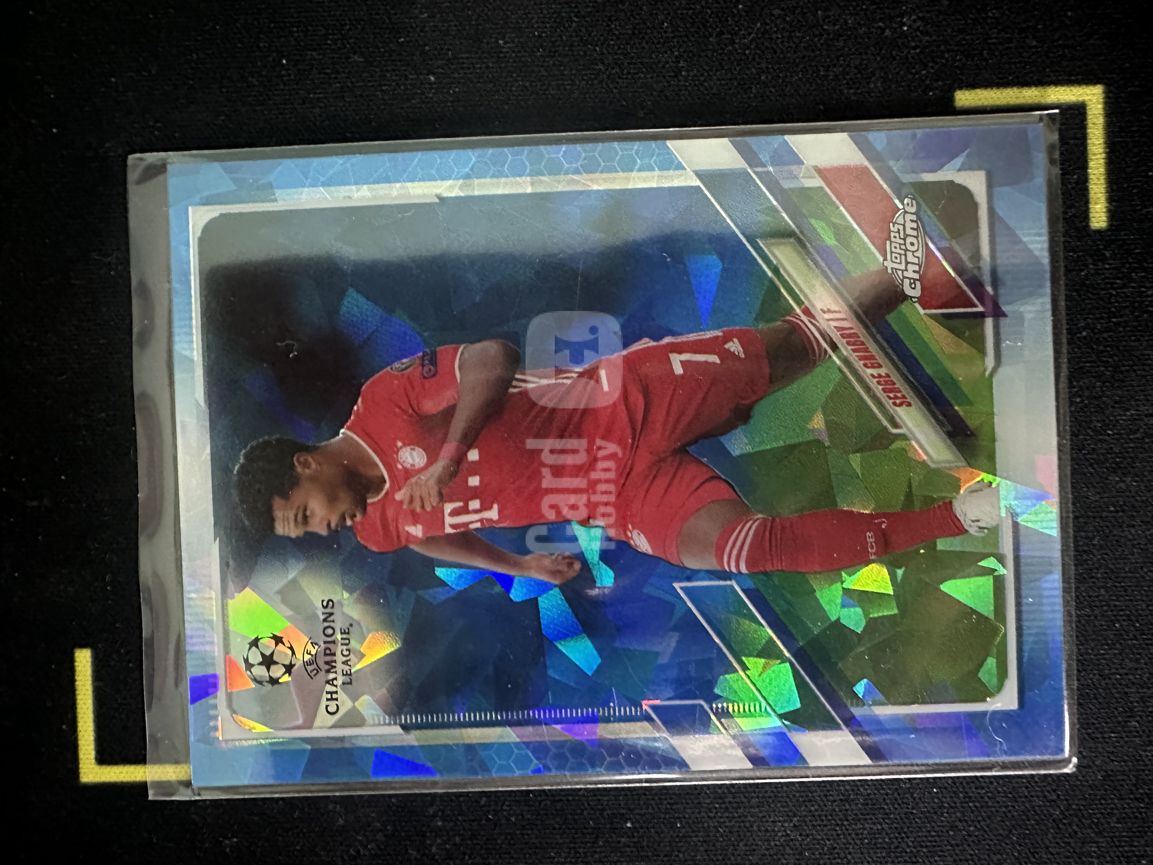 2021 Topps Chrome Serge Gnabry 欧冠系列 蓝碎冰折 拜仁慕尼黑 塞尔日. 格纳布里 特卡