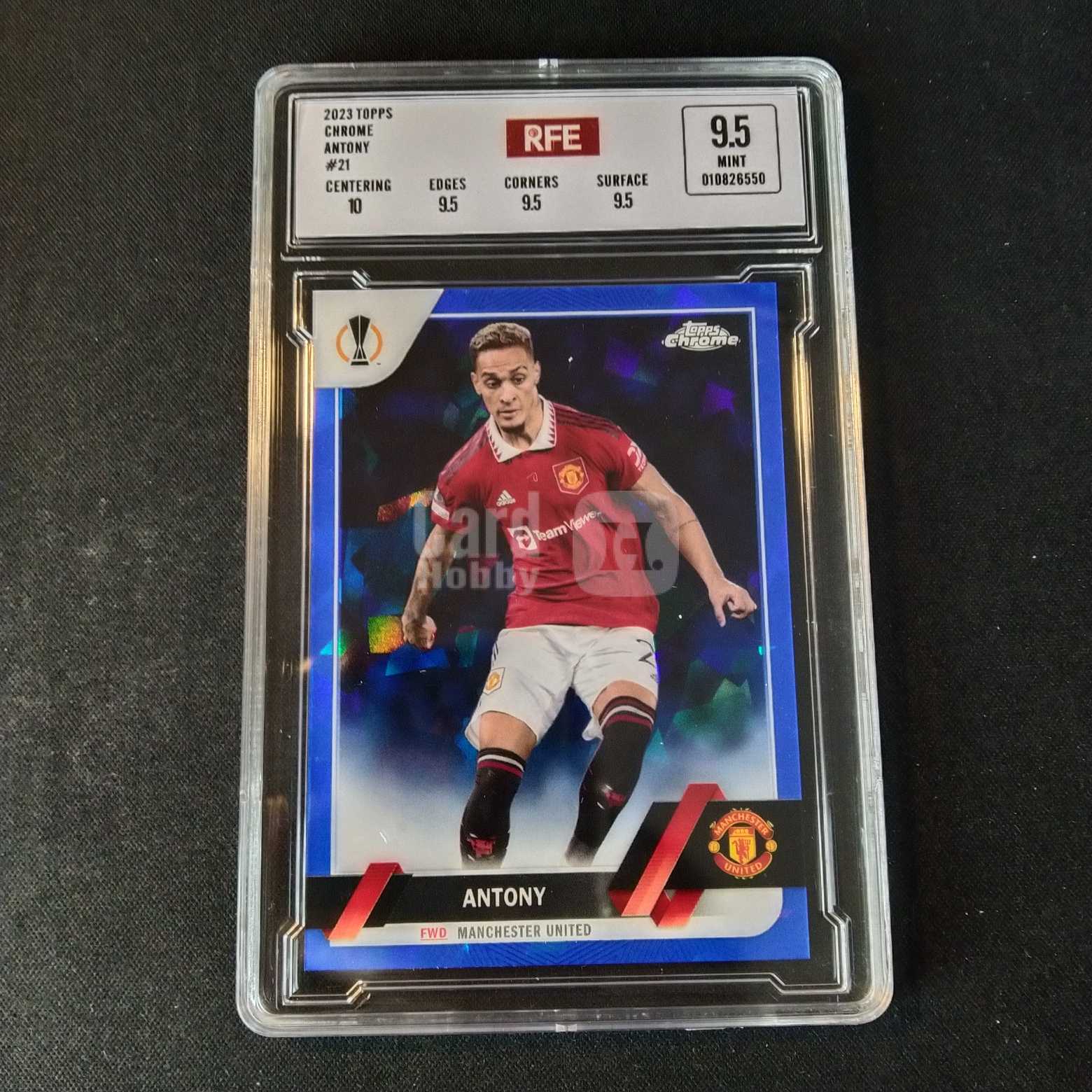2023 Topps Chrome 安东尼 评级卡 曼联 蓝宝石 实卡精美稀有 品质保障 投资收藏必备 保值回购 详情见说明 【蓝色星球】