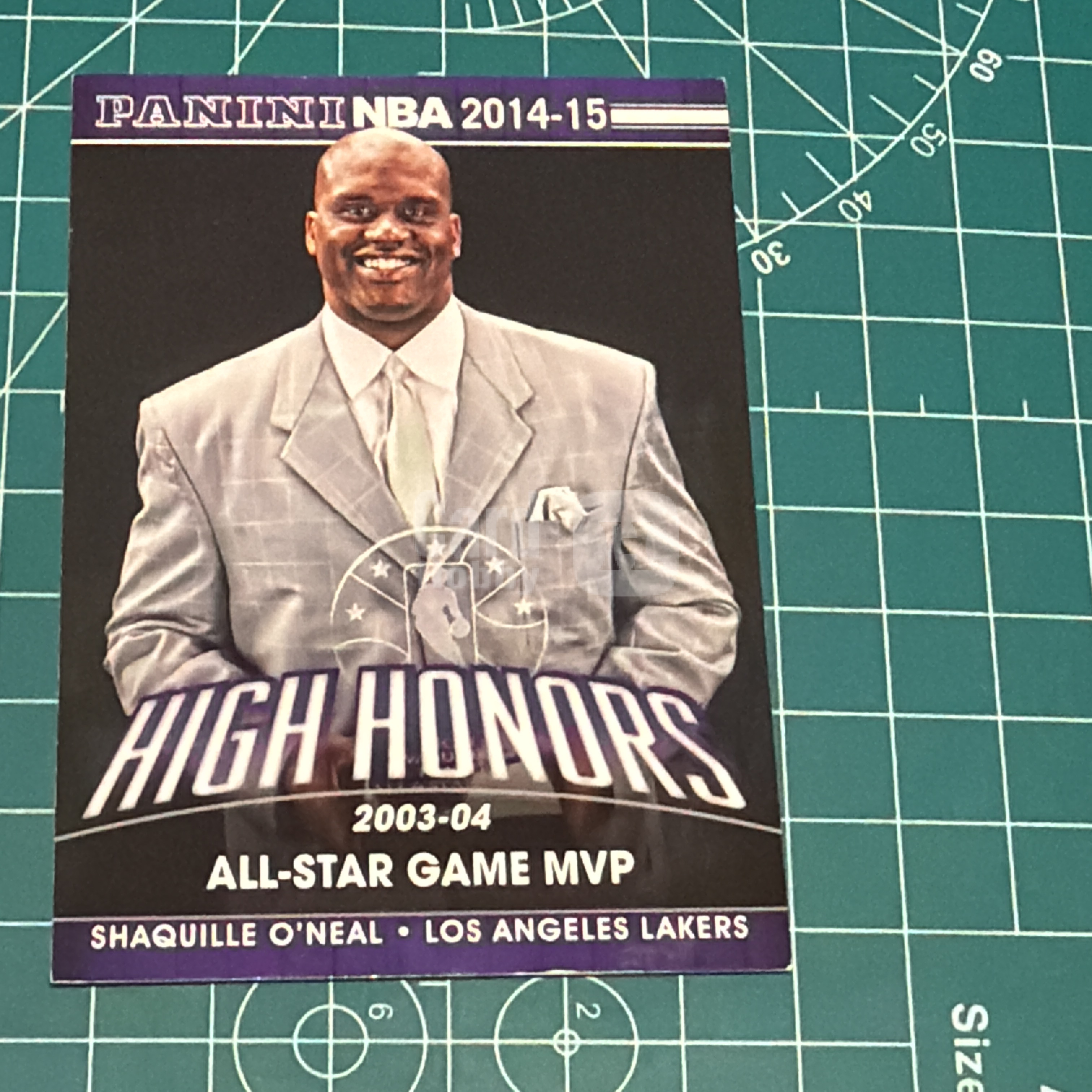 2014-15 Panini S.p.A Shaquille O'Neal 中雅图/中亚图 沙奎尔奥尼尔 大鲨鱼 捧杯特卡 荣誉特卡 High Honors 老卡 绝版卡 稀有大比例