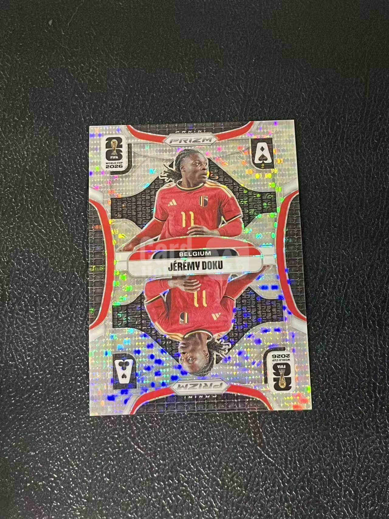 2026 Panini World Cup Prizm Jérémy Doku 多库 特卡 脉冲折 比利时 世界杯 银折 实卡精美 卡品如图 LA-5