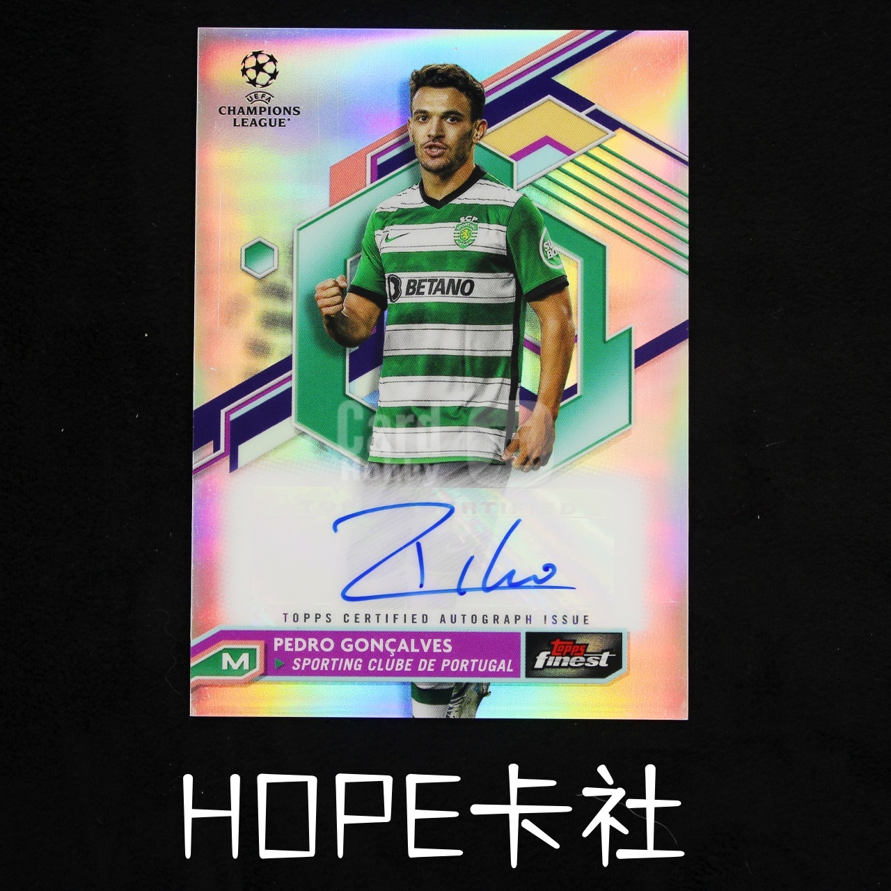 2023-24 Topps Finest Claude Goncalves 葡萄牙体育 大腿 佩德罗 贡萨尔维斯 银折 签字【HOPE代卖(4.5%含卡淘)】