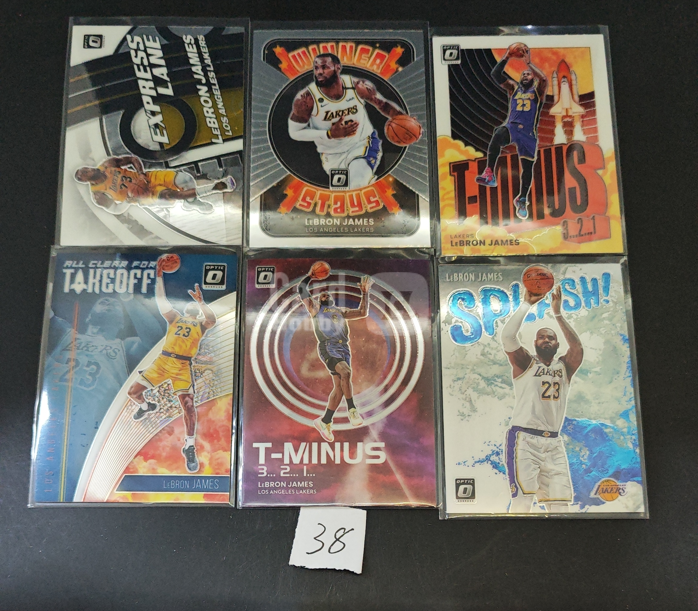 【DC拍卖】7.31 勒布朗詹姆斯 湖人 6 张 Panini Optic 特卡合集 快车道 水花 T-Minus 起飞多款特卡 Lot