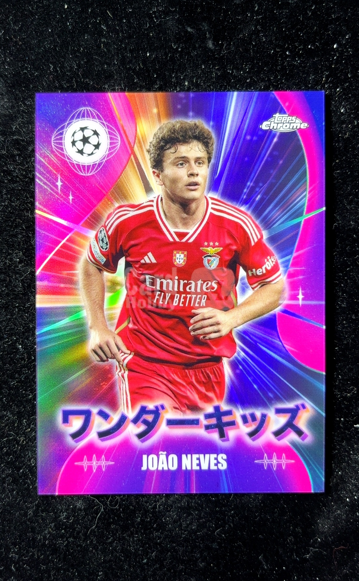 【小白1%代卖】2024 Topps Chrome Wonderkids 神奇小妖特卡 日版 JOÃO NEVES 若昂·内维斯 紫折 折射 凑套必备 极具价值 #WK-19 0605