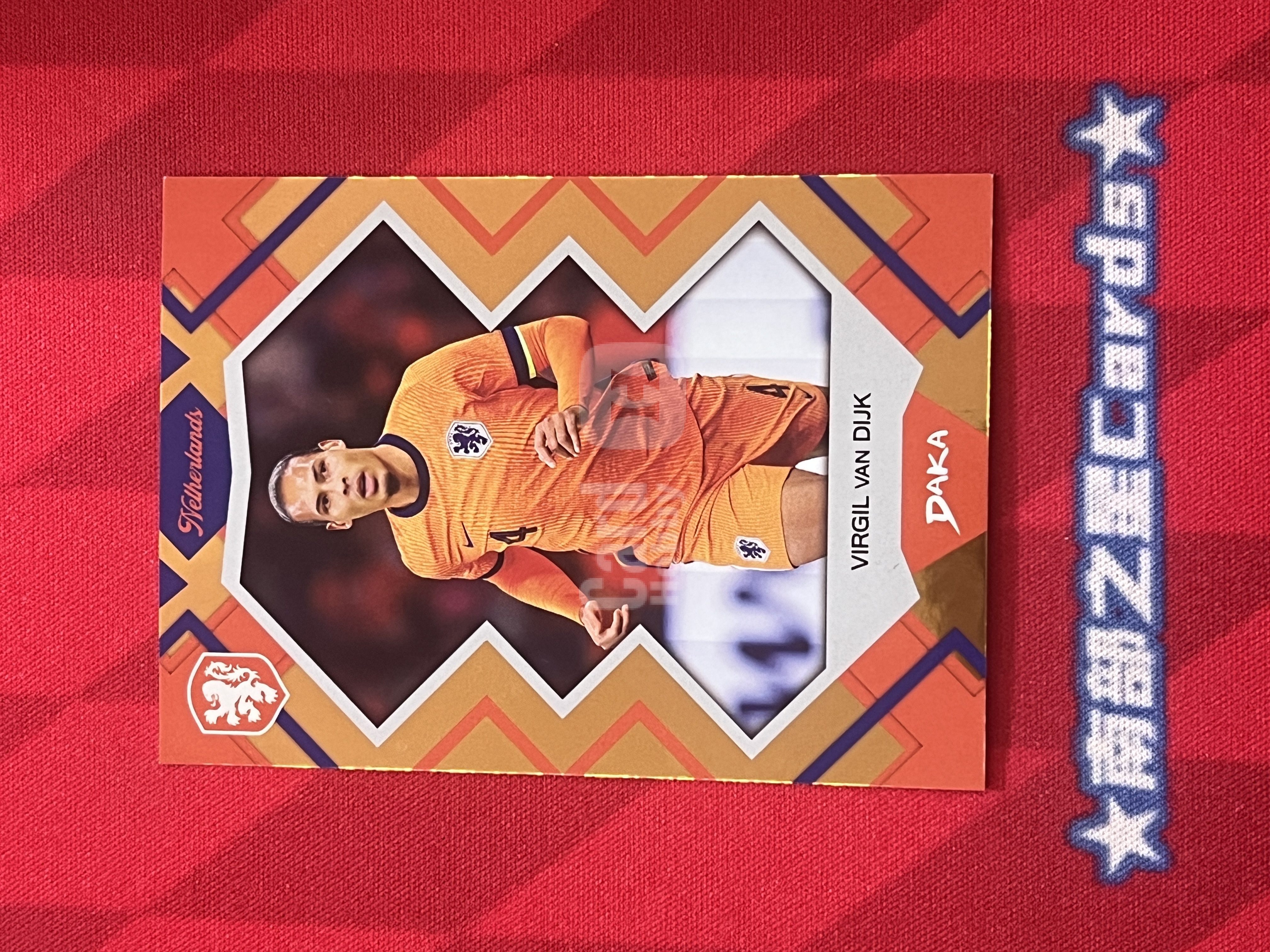 2026 DAKA 杭Card Virgil van Dijk 维吉尔 范戴克 范迪克 荷兰 利物浦 金折 27/50编 达咖 荷兰队盒 展会包【南部之星】PR