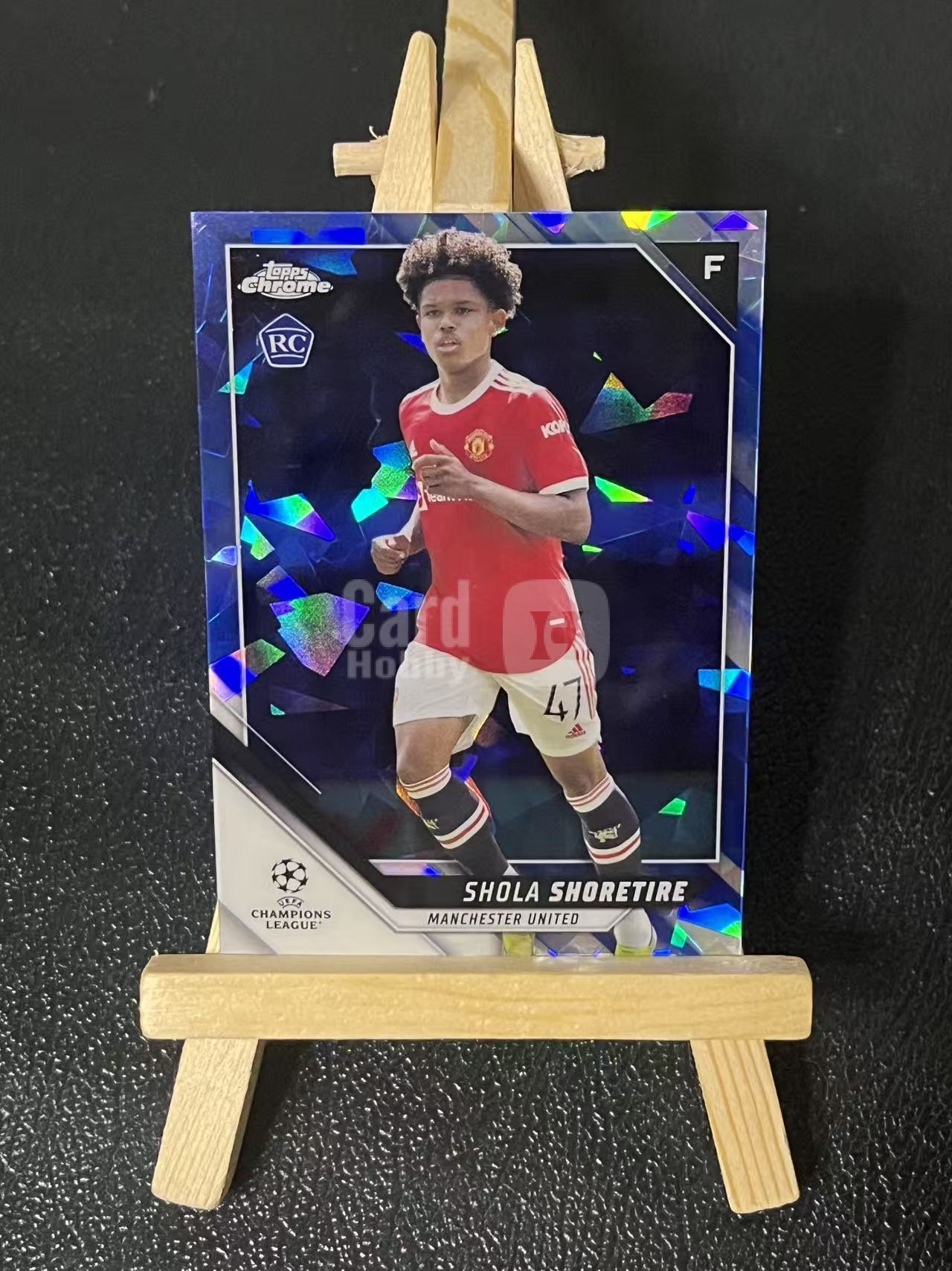 2022 Topps Chrome Shola Shoretire RC 肖雷蒂雷 新秀 曼联 欧冠 蓝宝石 银折 实卡精美 卡品如图 L15