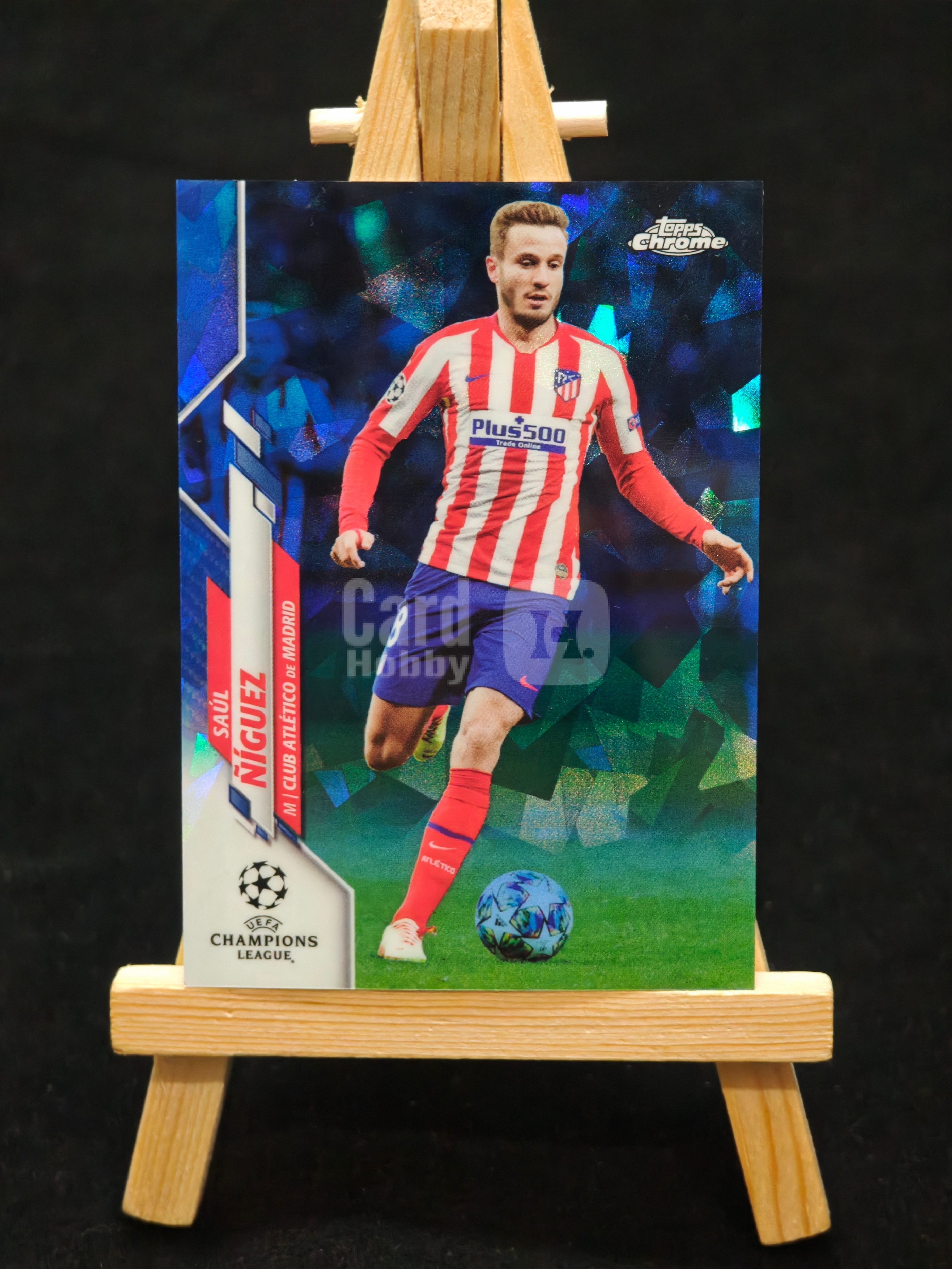 2020 Topps Chrome Saul Niguez 欧冠 马竞 萨乌尔尼格斯 蓝碎冰折 折射 蓝宝石 马德里竞技 西班牙 refractor 凑套专收必备 足球收藏卡 可累计