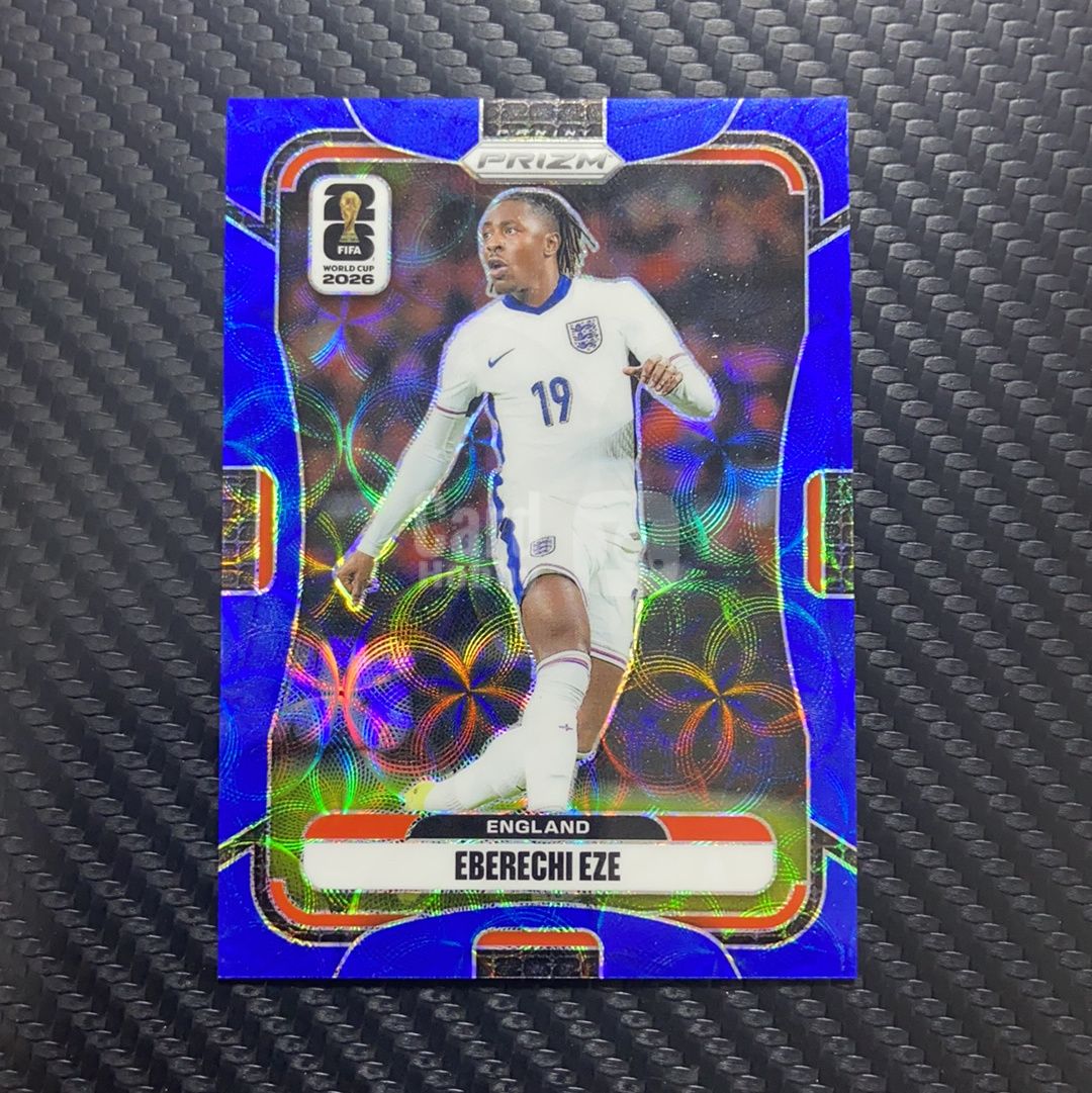 2026 Panini Prizm Fifa World Cup 只合并当天订单 卡品如图(一哥) PZ Eberechi Eze 埃伯雷基·艾泽 埃泽 英格兰 阿森纳 水晶宫 22/38编 蓝折