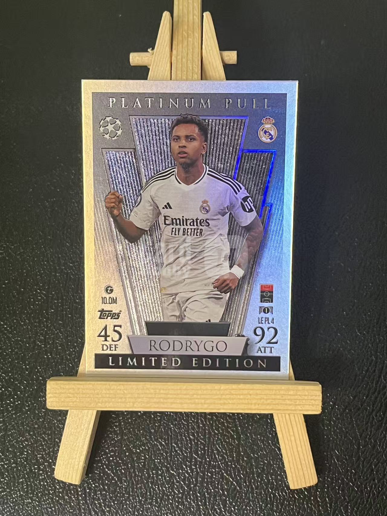 2024-25 Topps Match Attax Rodrygo 罗德里戈 巴西 皇马 特卡 银折 欧冠 实卡精美 卡品如图 LZL8
