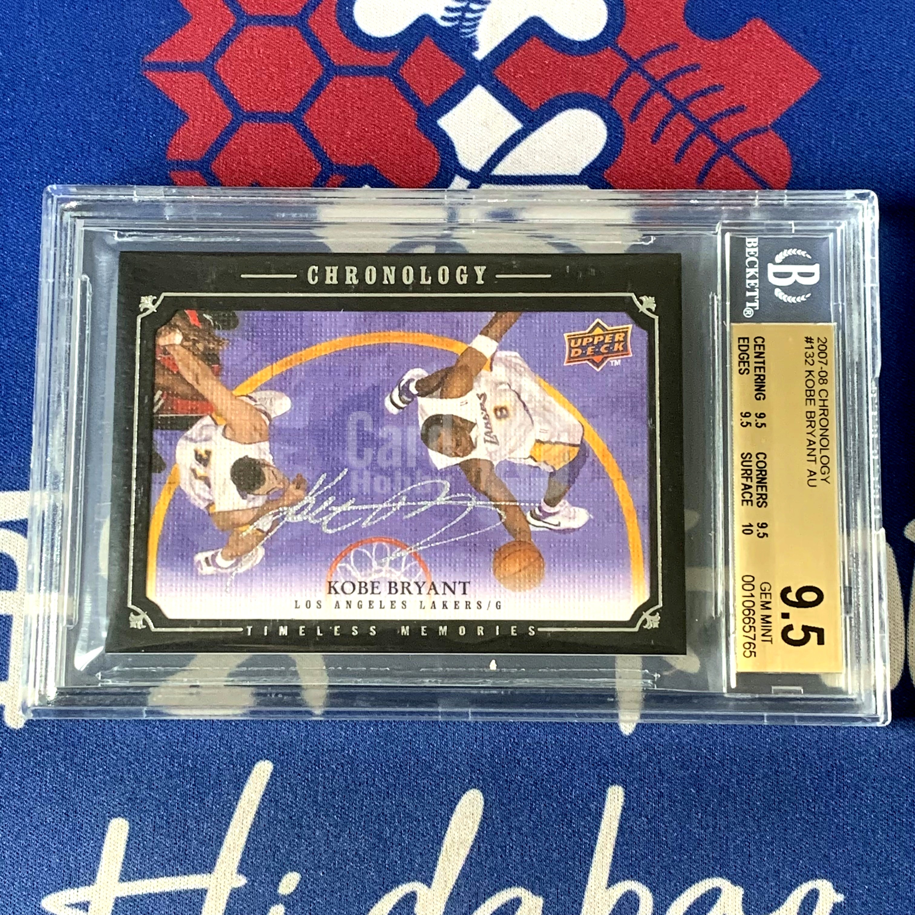 2007-08 Upper Deck Chronology Kobe Bryant 【海宝】湖人 科比 81/99编 单场81分屠龙时刻签字卡 卡签 BGS金标9.5/10分 记录81分神迹最好的卡