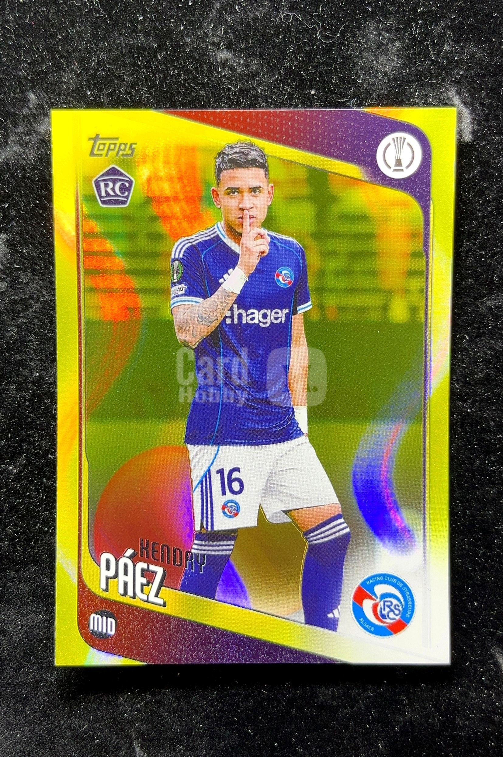 【小白1%代卖】2026 Topps Kendry Páez 肯德里·帕埃兹 黄变形虫折 折射 新秀 RC 卡品如图 高价值 #29 RC Strasbourg Alsace 0702