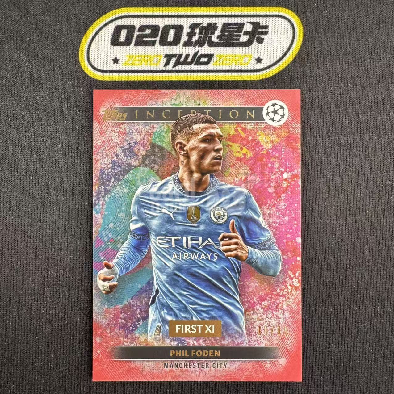 2024-25 Topps Inception Phil Foden 盗梦 菲尔 福登 10/10编 尾编 最佳十一人 红平行 曼城(纪)