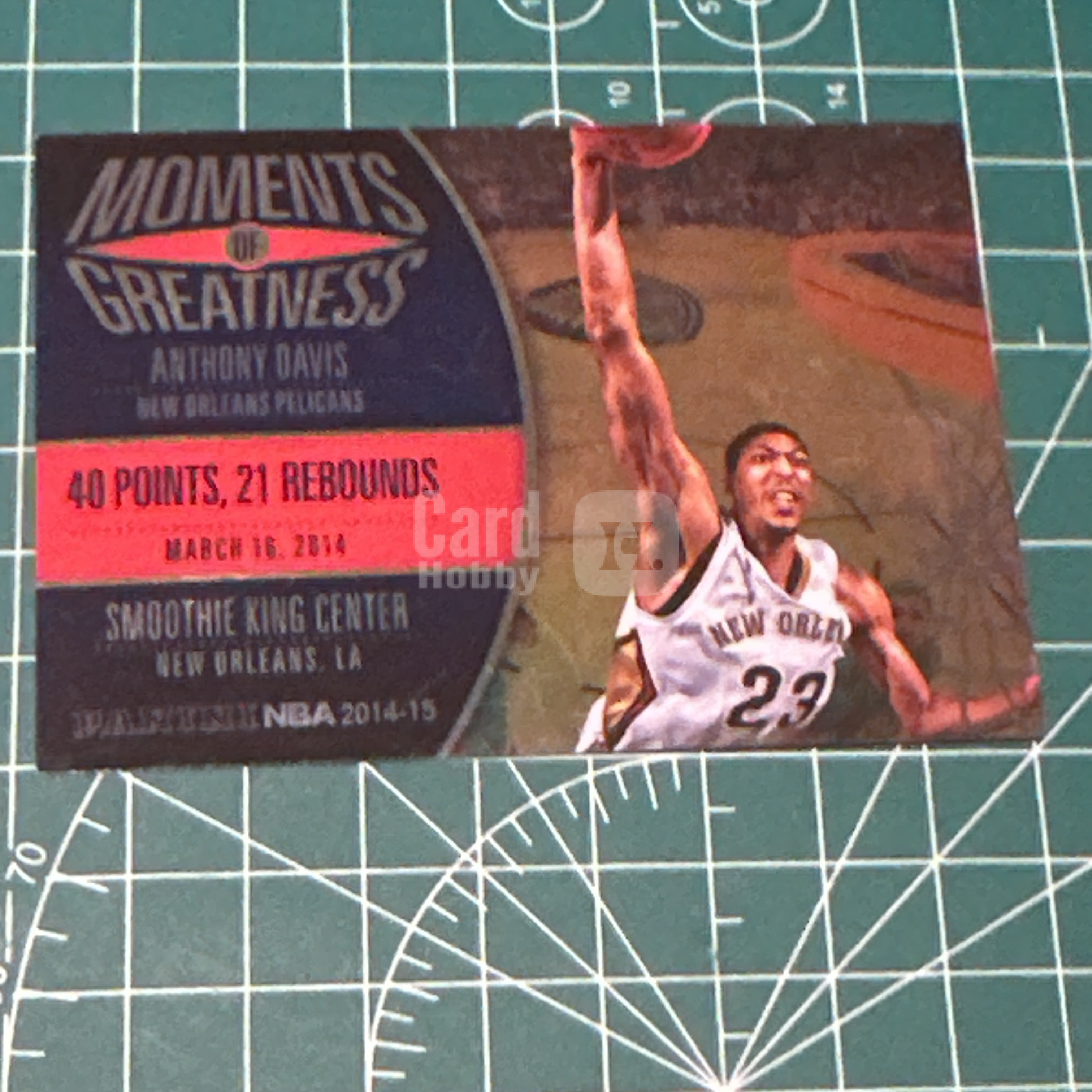 2014-15 Panini S.p.A Anthony Davis 中雅图/中亚图 安东尼戴维斯 浓眉哥 横版特卡 数据 伟大时刻 闪卡 老卡 绝版卡 稀有大比例