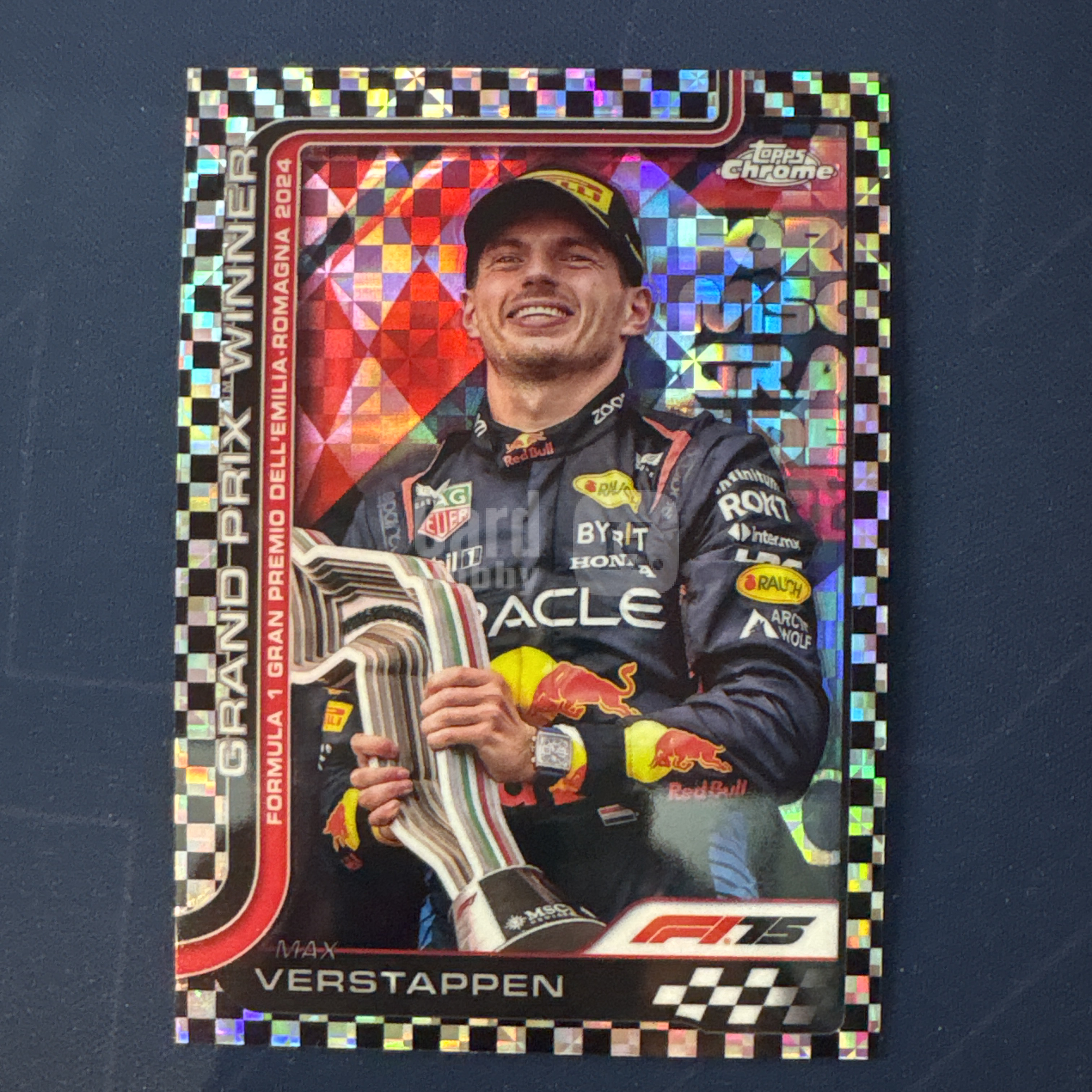2025 Topps Chrome Max Verstappen 【爆爆代卖】F1 75周年 马克斯 维斯塔潘 黑白方格旗折 棋盘折 格子折 红牛车队 分站冠军 专收必备 卡品如图 #冷哥