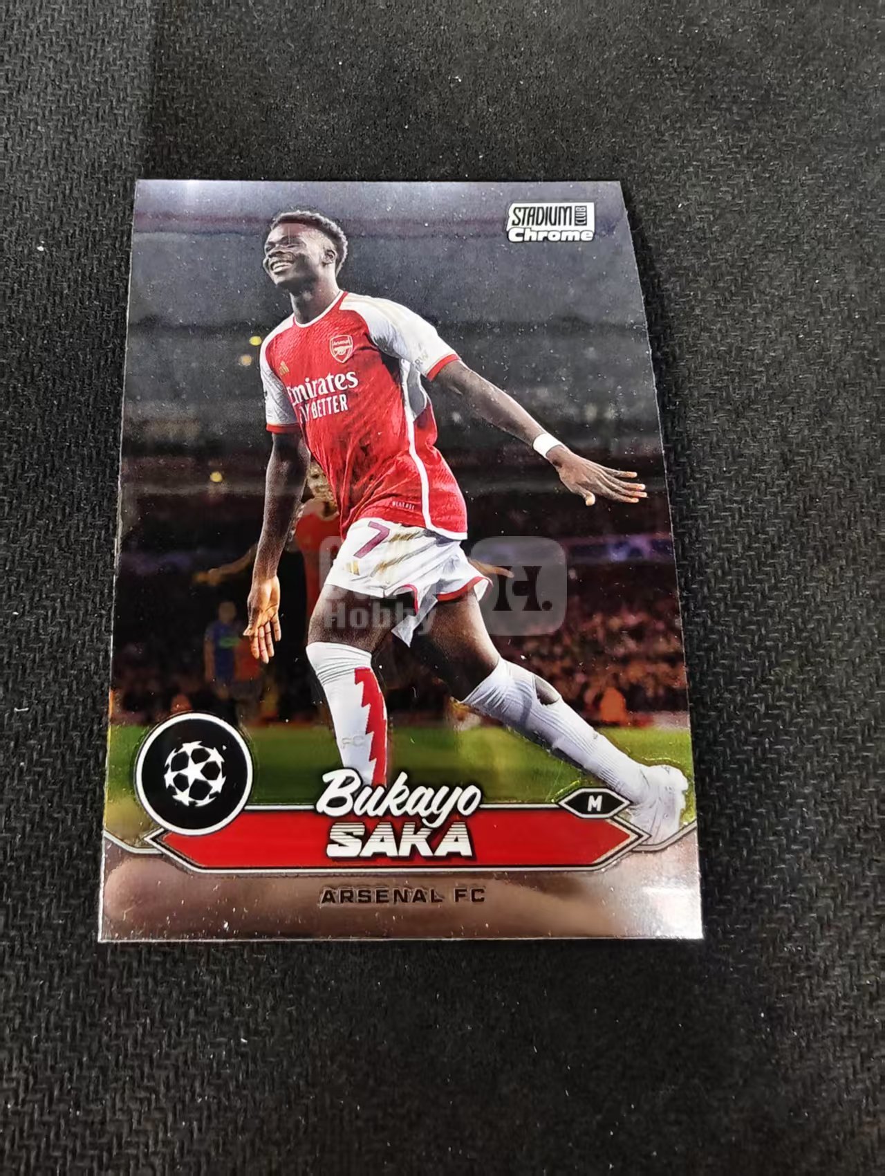 【可合并,不累计】2024 Topps Stadium Club Chrome Bukayo Saka 布卡约萨卡 阿森纳 竞技场 欧冠 不保卡品 介意勿拍 #72