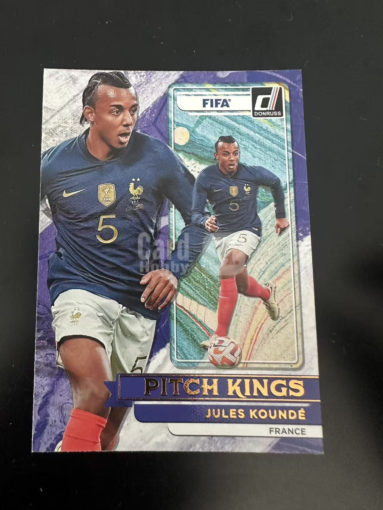 2022-23 Panini Donruss 默认有瑕  不保卡品 杜蕾斯  世界杯之路    JULES KOUNDE 孔德 法国  油画特卡