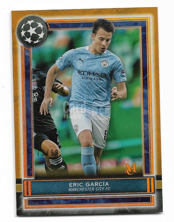 2020-21 Topps Museum Eric Garcia (鸿英收藏社)2020-21 Topps 欧冠博物馆 曼城 加西亚 99编 铜折 球星卡 78/99