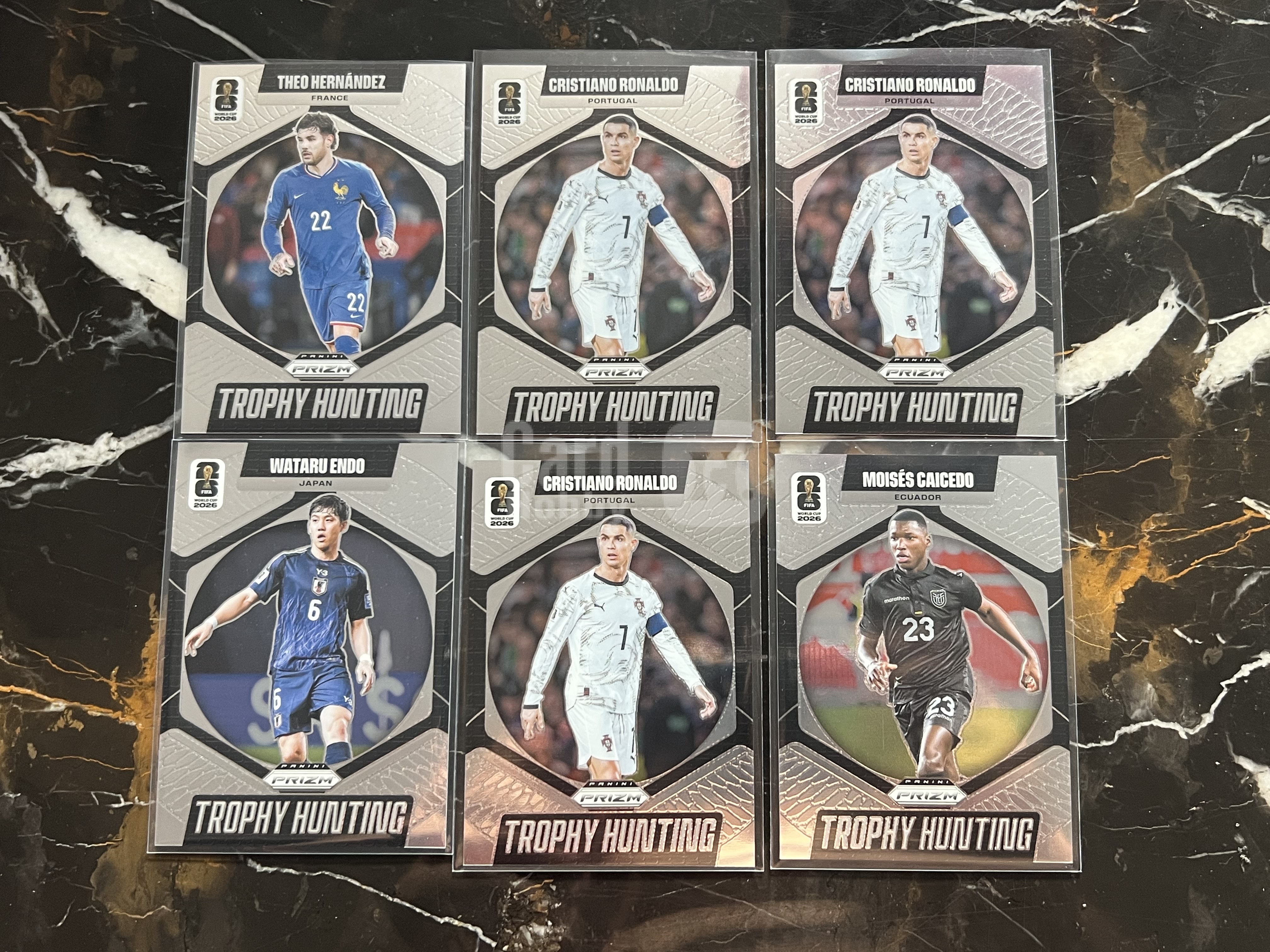 2026 Panini prizm world cup 多人 6张 特卡 打包!!罗纳尔多 带队!!3张C罗 特卡!!凑套必备!!