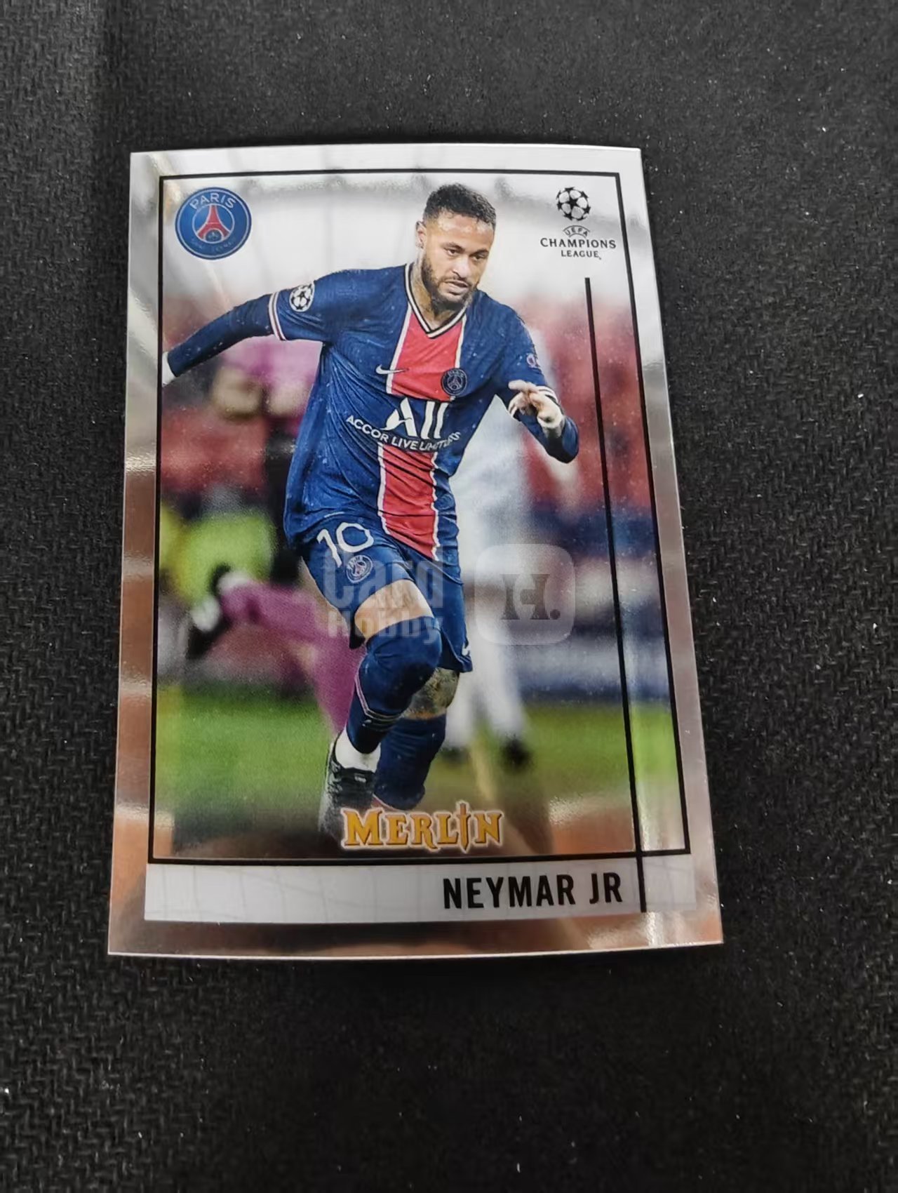 【可合并,不累计】2021 Topps Merlin chrome Neymar jr 大巴黎 内马尔 巴西 欧冠 梅林 划痕 边角瑕疵 #58