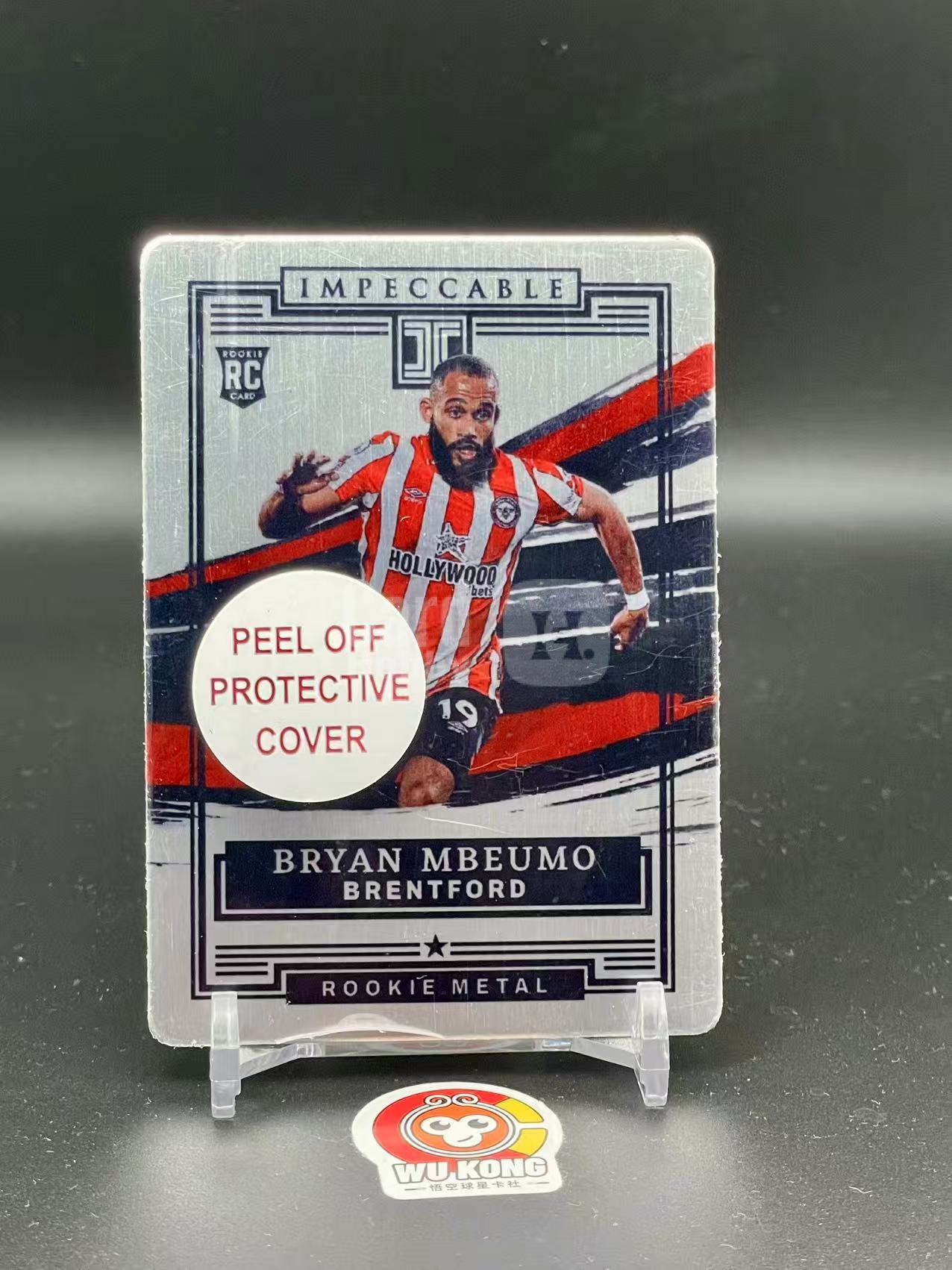 2021-22 Panini Impeccable Bryan Mbeumo RC 小真金 姆贝乌莫 RC 新秀 65编 铁板 曼联 布伦特福德 实卡精美 值得收藏 投资必备【悟空拍卖】