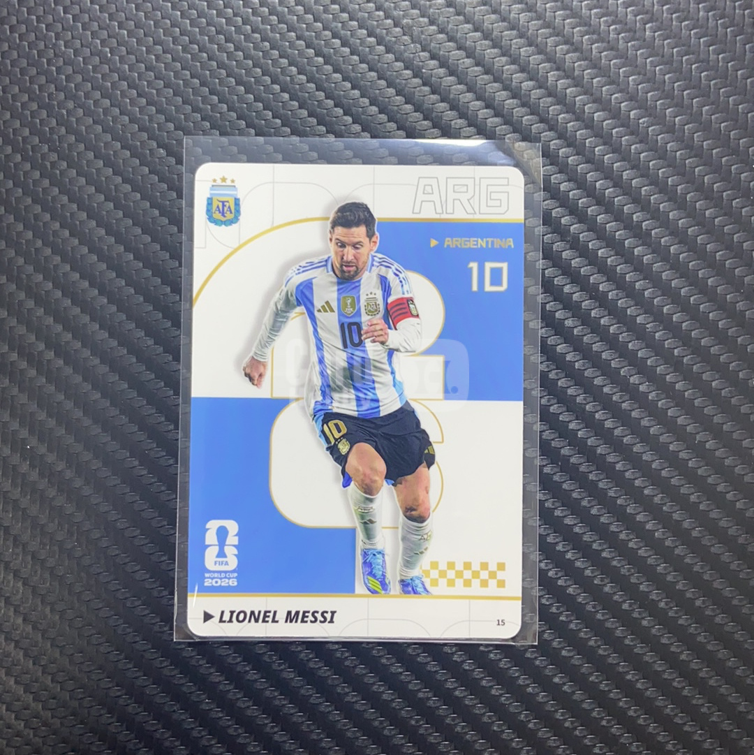 【小牛代拍】2026 Panini 世界杯收藏卡 Lionel Messi 梅西 阿根廷 巴萨 球王 大头 传奇 最后一届世界杯 base 卡游联名帕尼尼 卡品如图(男)